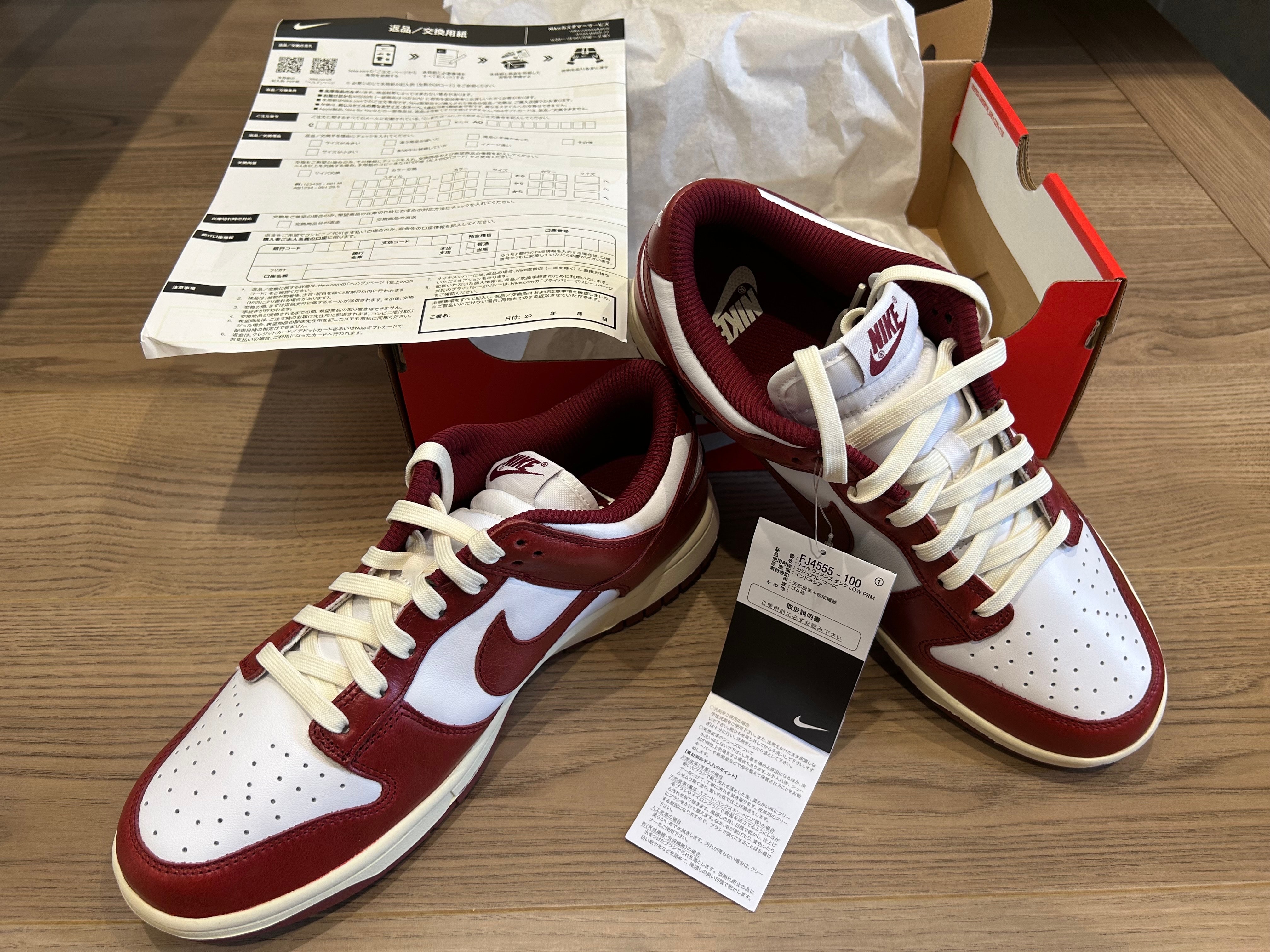 Nike Women's Dunk Low PRM "Team Red and White"