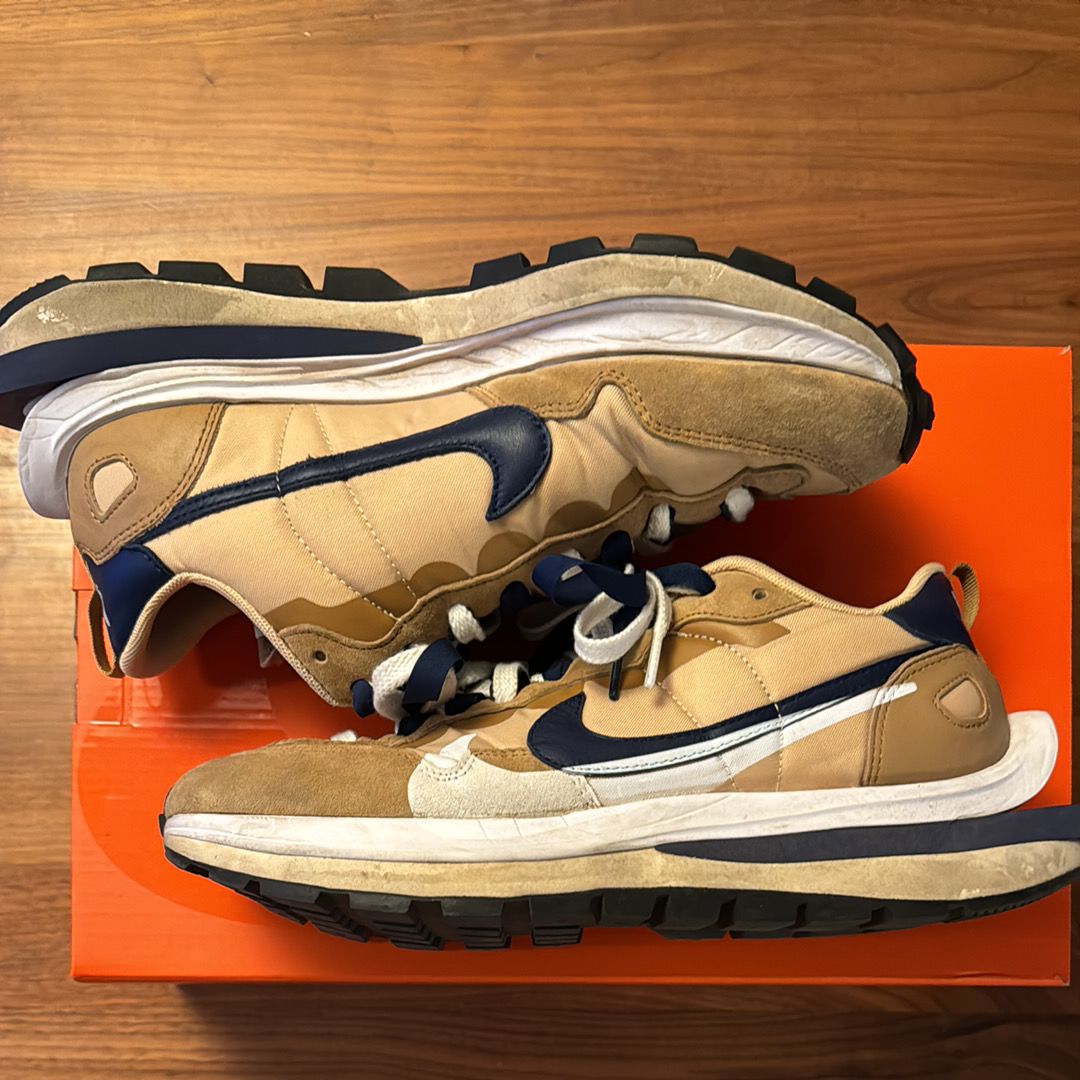 Sacai × Nike Vapor Waffle "Sesame And Blue Void"