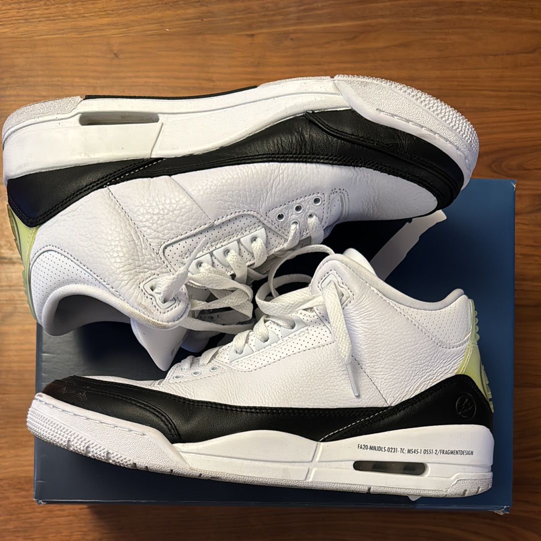 Fragment × Nike Air Jordan 3 "White/Black"