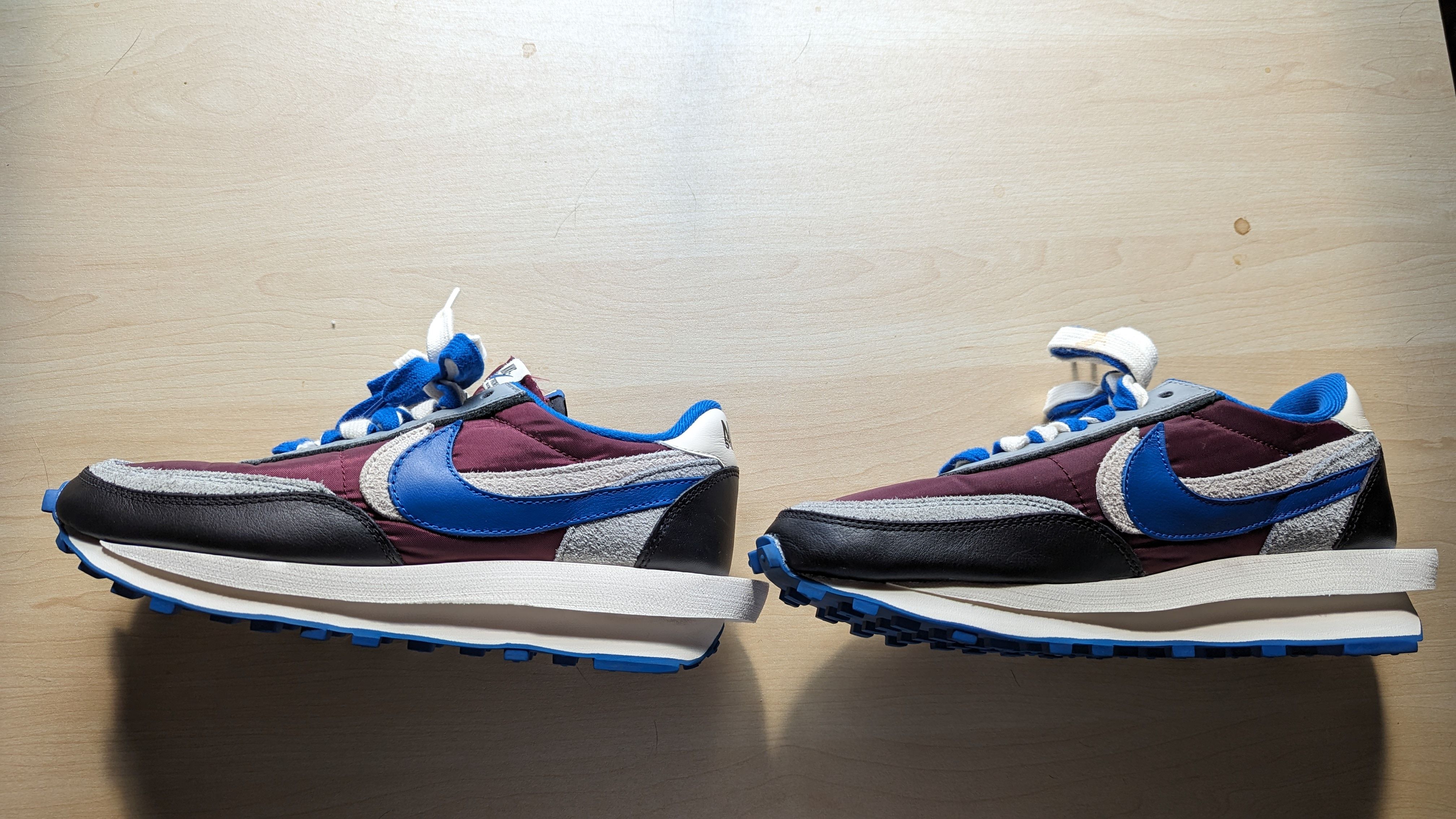 UNDERCOVER × sacai × Nike LD Waffle "Night Maroon/Pale Ivory-Ground Grey-Team Royal"