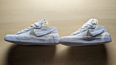 sacai × Nike Blazer Low "White Patent Leather"