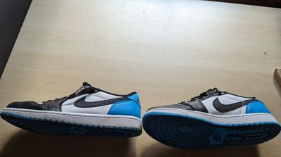 Nike Air Jordan 1 Low OG "Black and Dark Powder Blue/UNC"