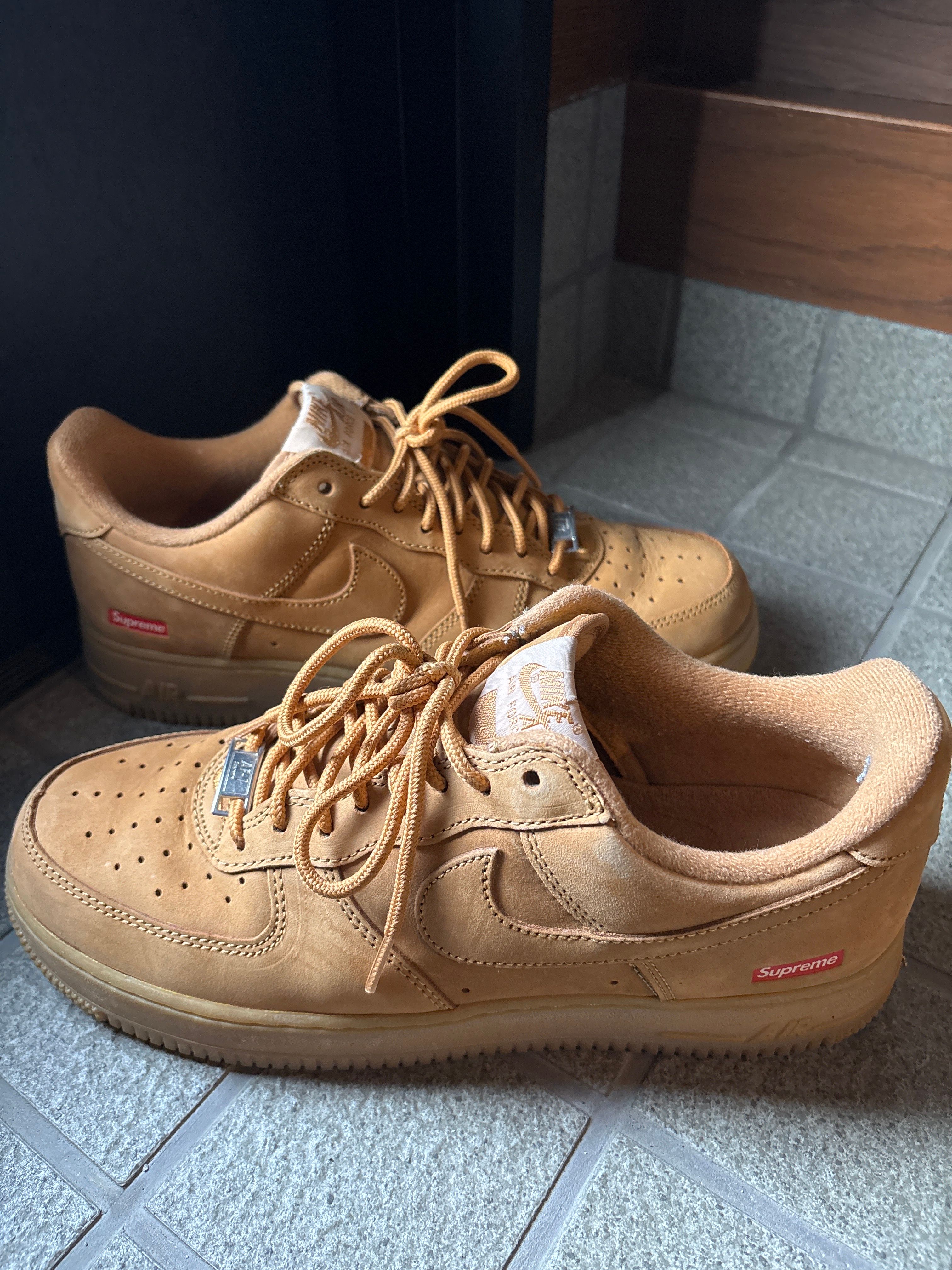 Supreme × Nike Air Force 1 Low "Flax/Wheat"