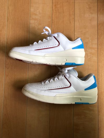 Nike Women's Air Jordan 2 Low "Gym Red and Dark Powder Blue"