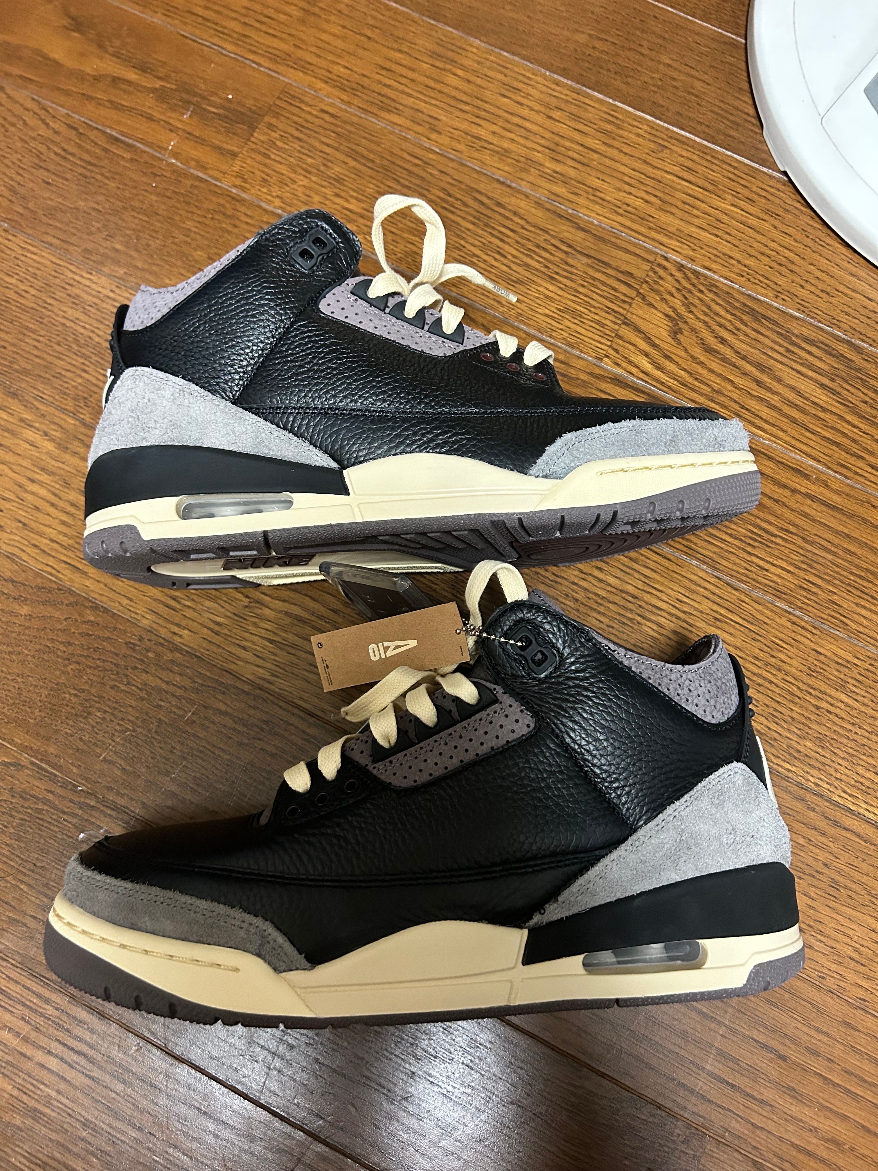 A Ma Maniere × Nike Women's Air Jordan 3 Retro OG SP "Black and Flat Pewter/WYWS"