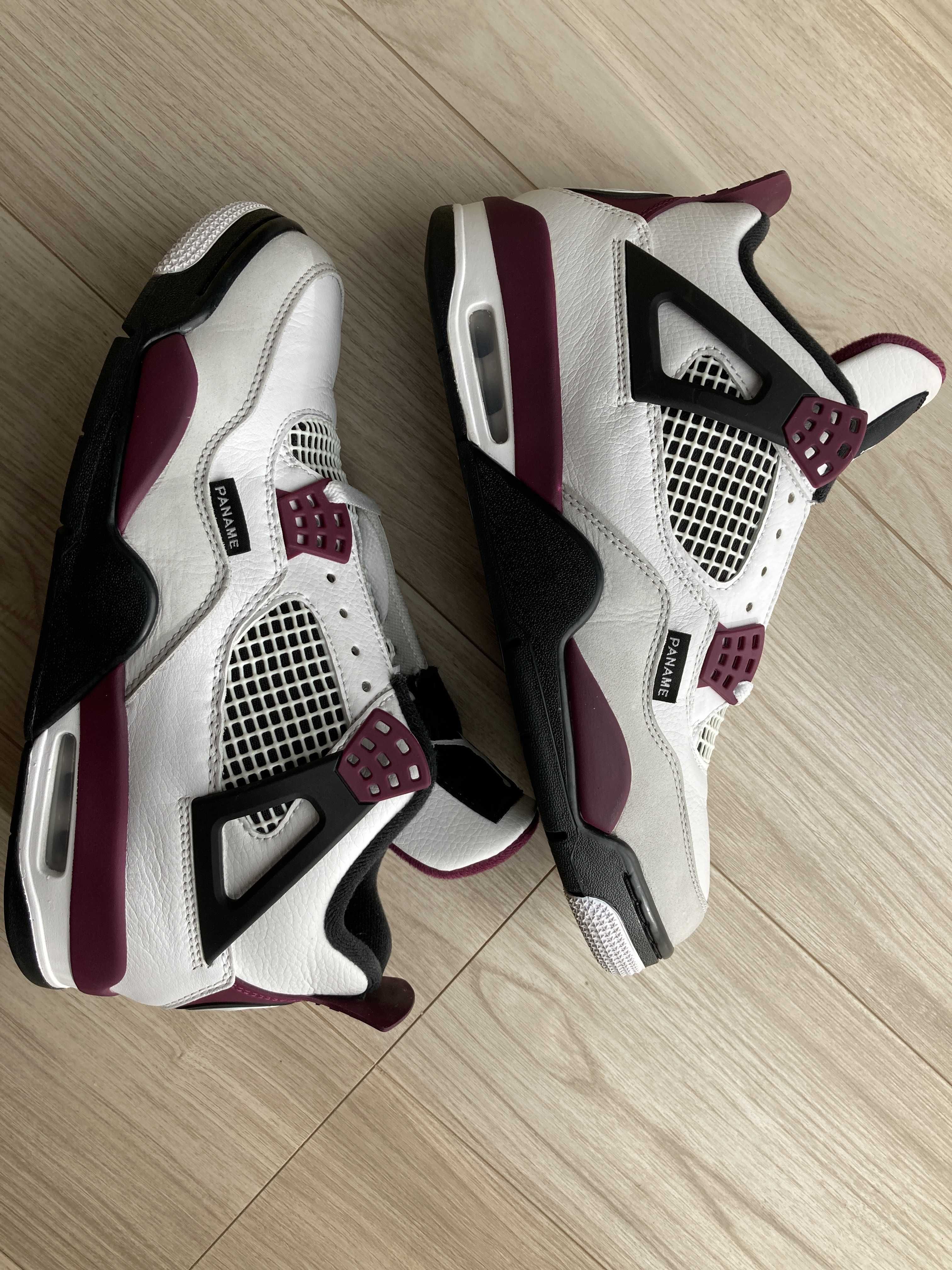 Paris Saint Germain ×Nike Air Jordan 4 Retro "White/Bordeaux/Neutral Gray"