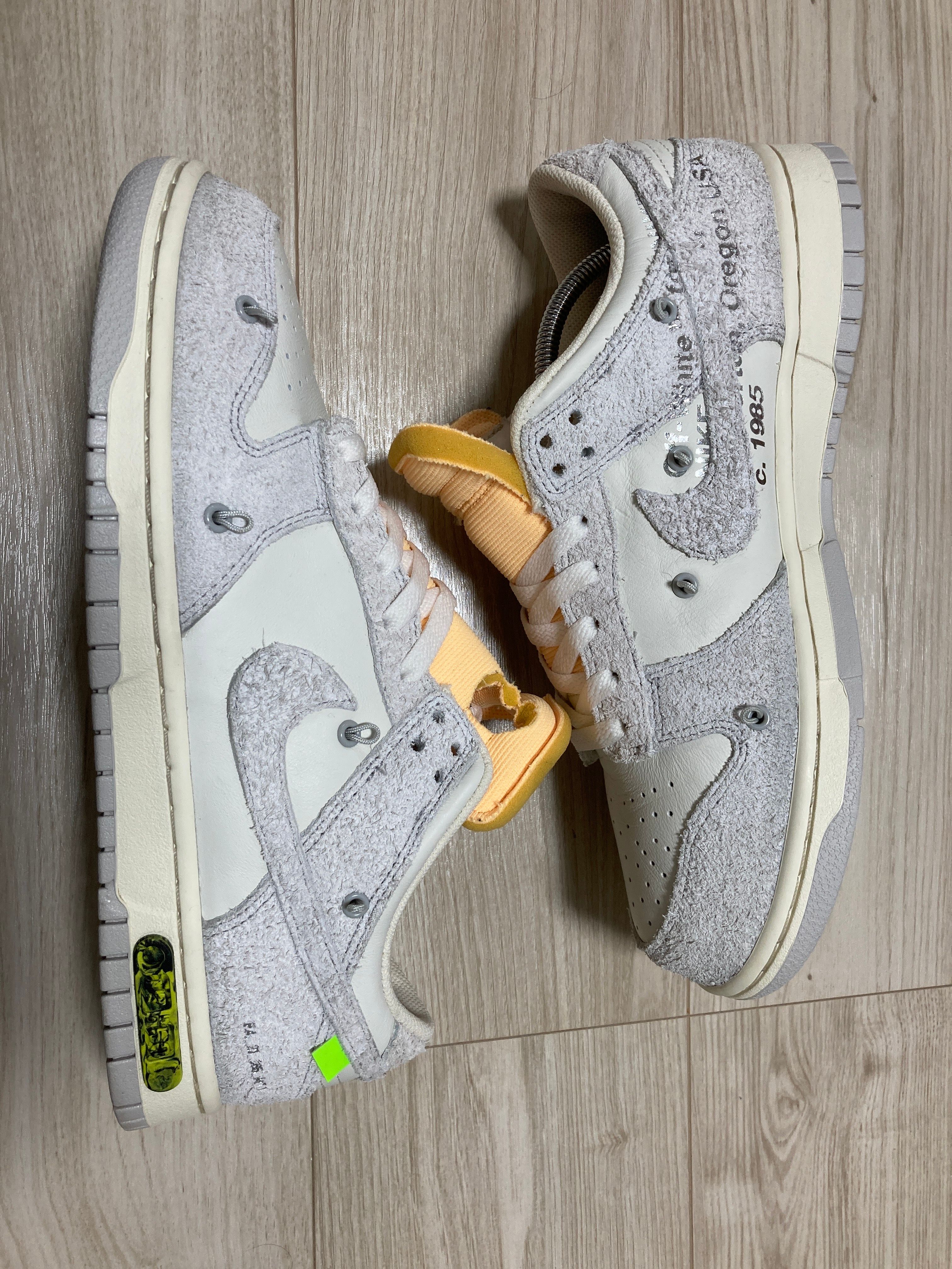 Off-White × Nike Dunk Low "Sail/Neutral Gray/Hyper Pink"