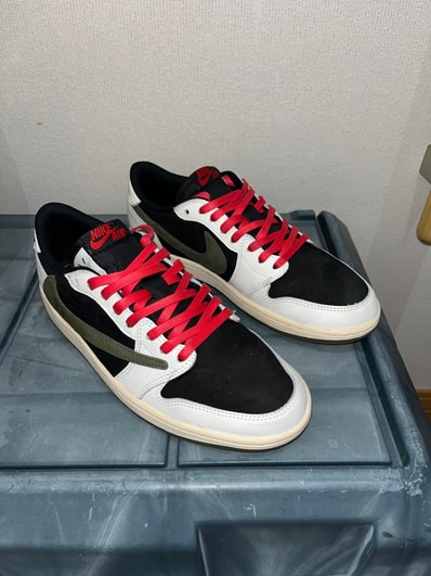 Travis Scott × Nike Women's Air Jordan 1 Low OG "Medium Olive"