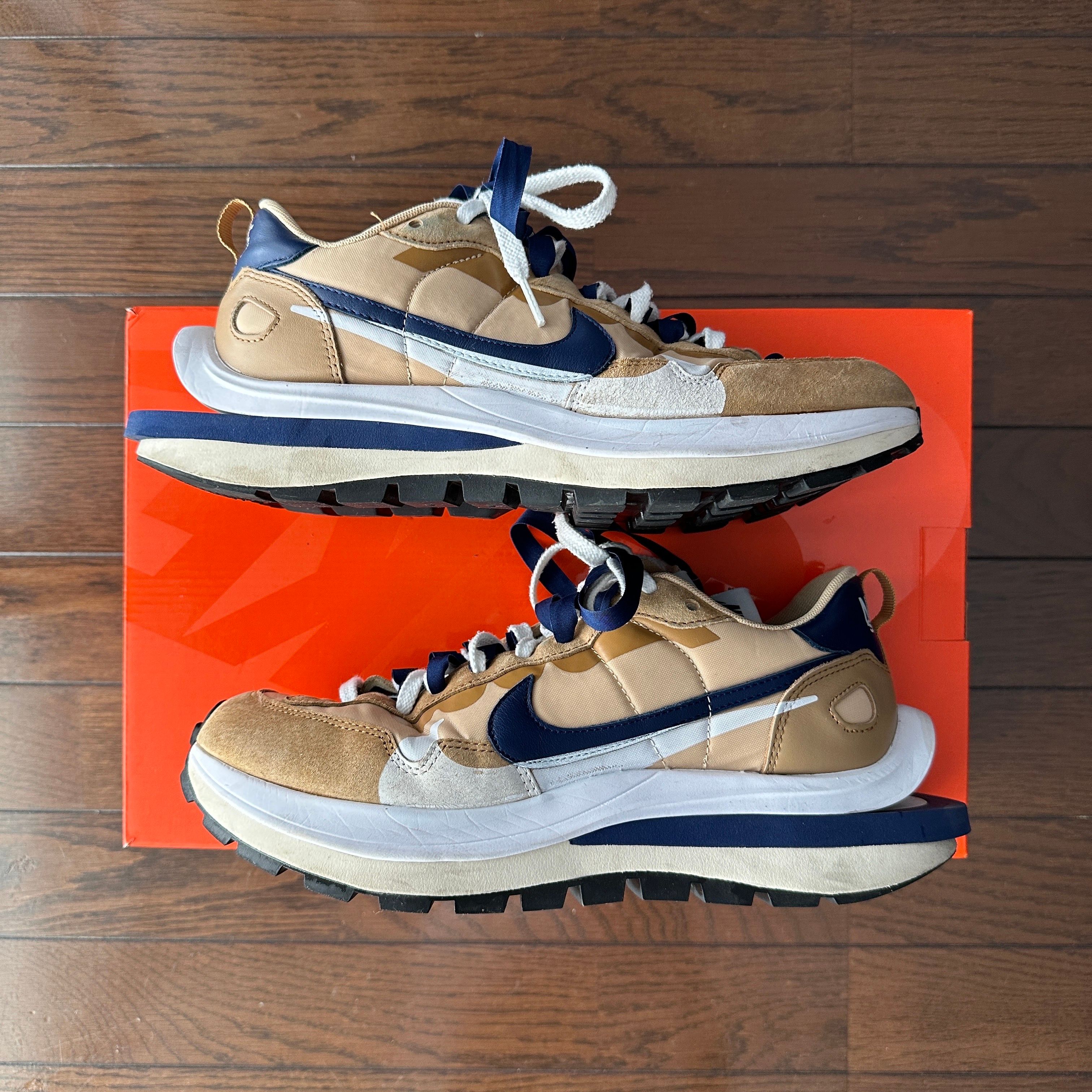 Sacai × Nike Vapor Waffle "Sesame And Blue Void"