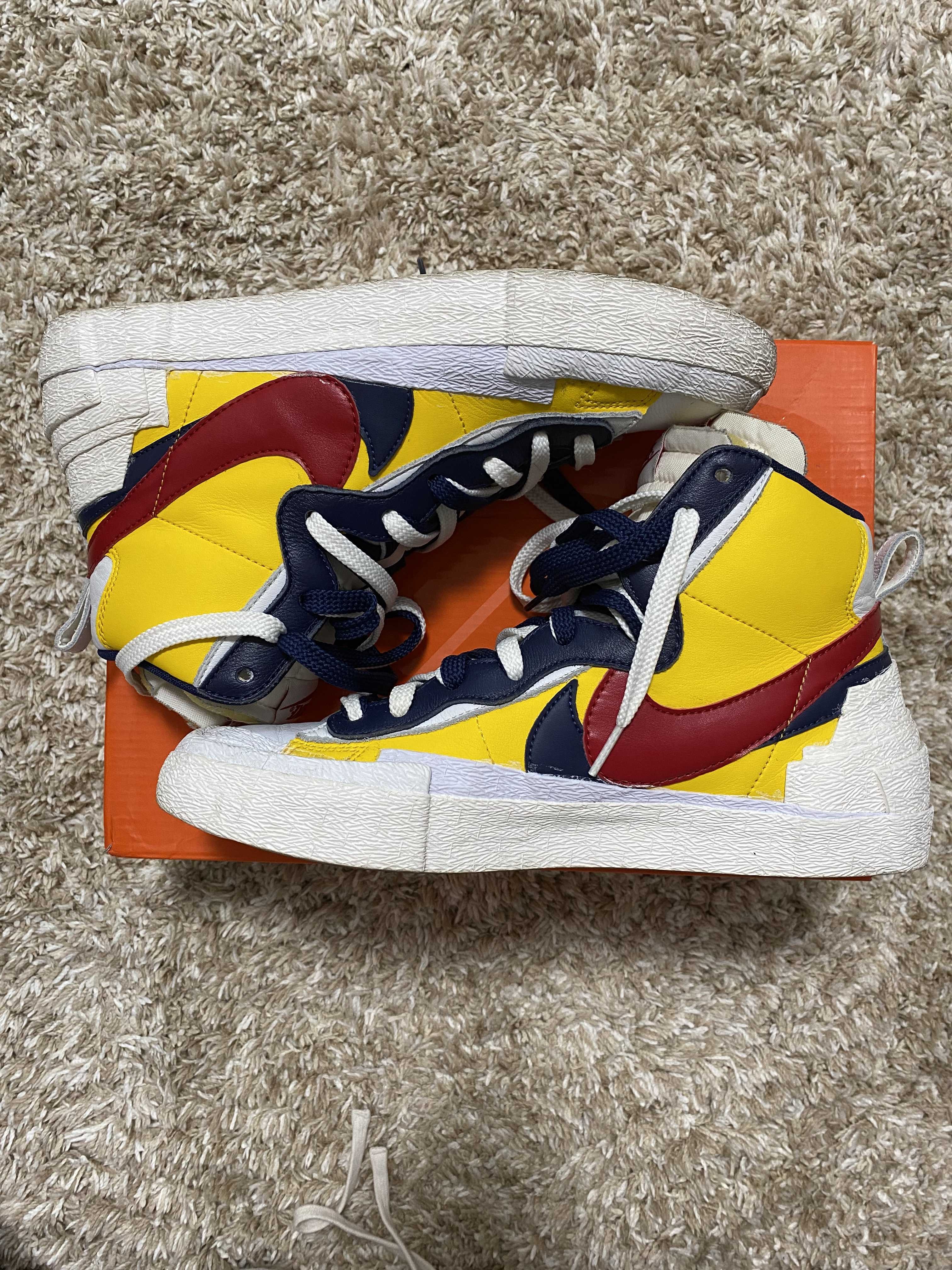 sacai × Nike Blazer Mid "Varsity Maize/Varsity Red"