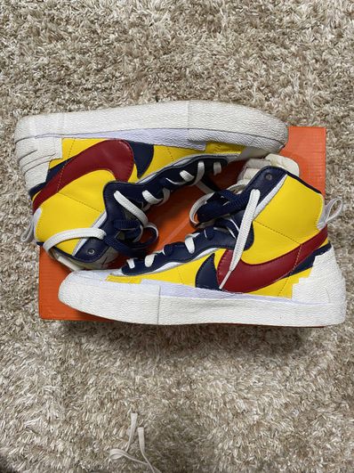 sacai × Nike Blazer Mid "Varsity Maize/Varsity Red"
