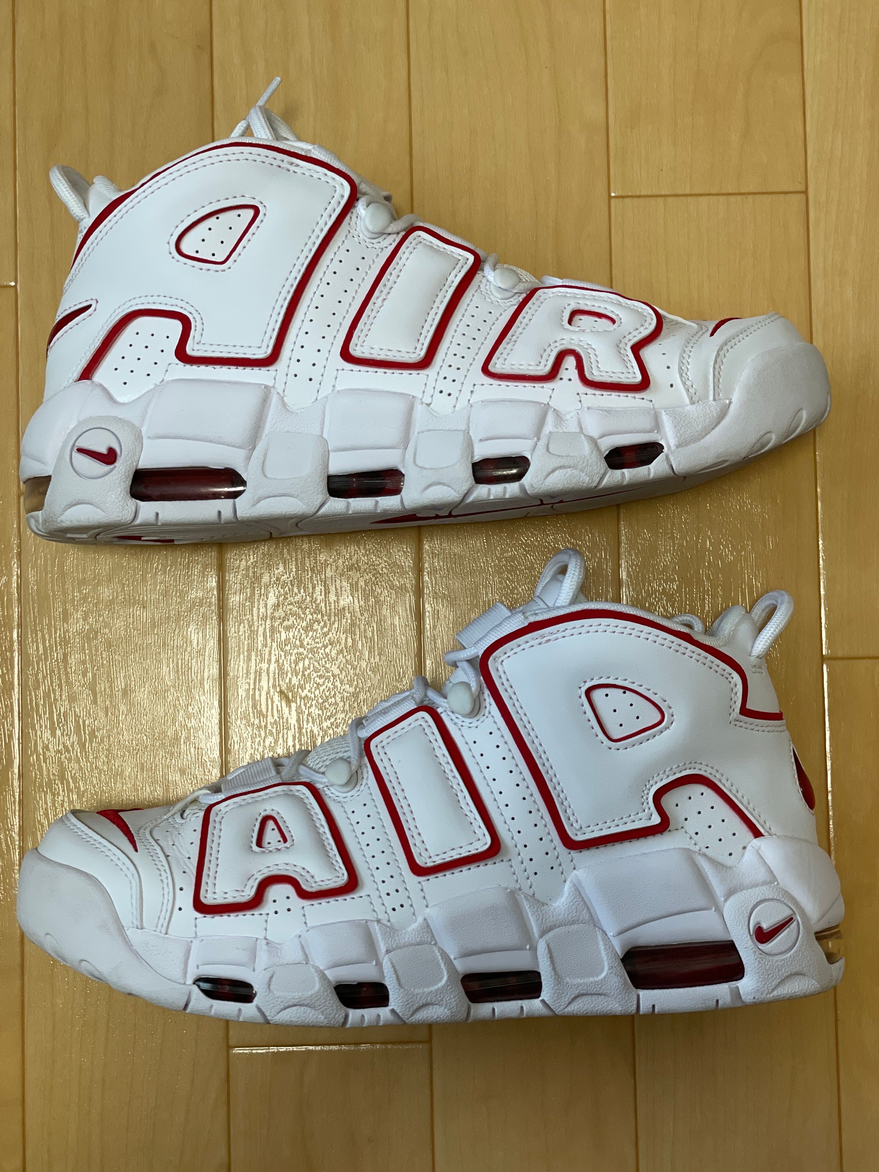 NIKE AIR MORE UPTEMPO "WHITE/VARSITY RED" (2018)