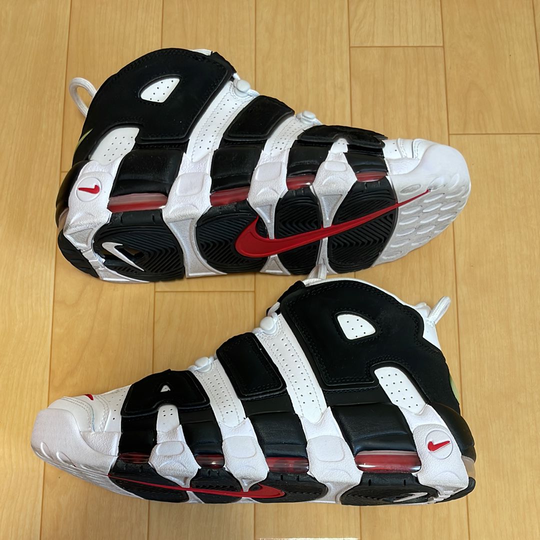 Nike Air More up Tempo "White/Black/University Red"(~2018)