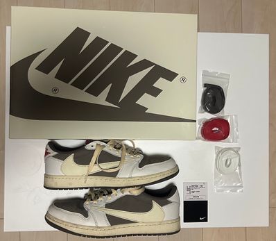 Travis Scott × Nike Air Jordan 1 Low OG SP "Reverse Mocha/Sail and Ridgerock"
