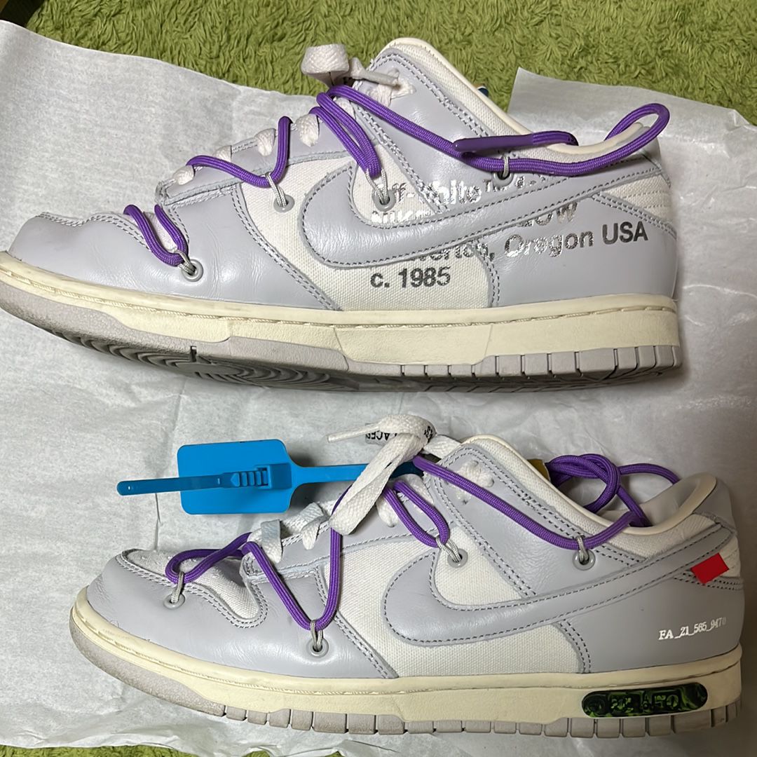 Off-White × Nike Dunk Low "Sail/Neutral Gray"