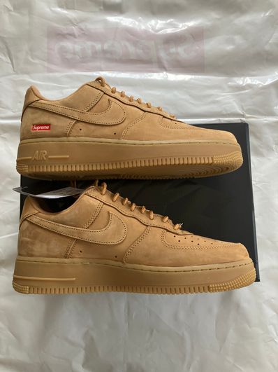 Supreme × Nike Air Force 1 Low "Flax/Wheat"