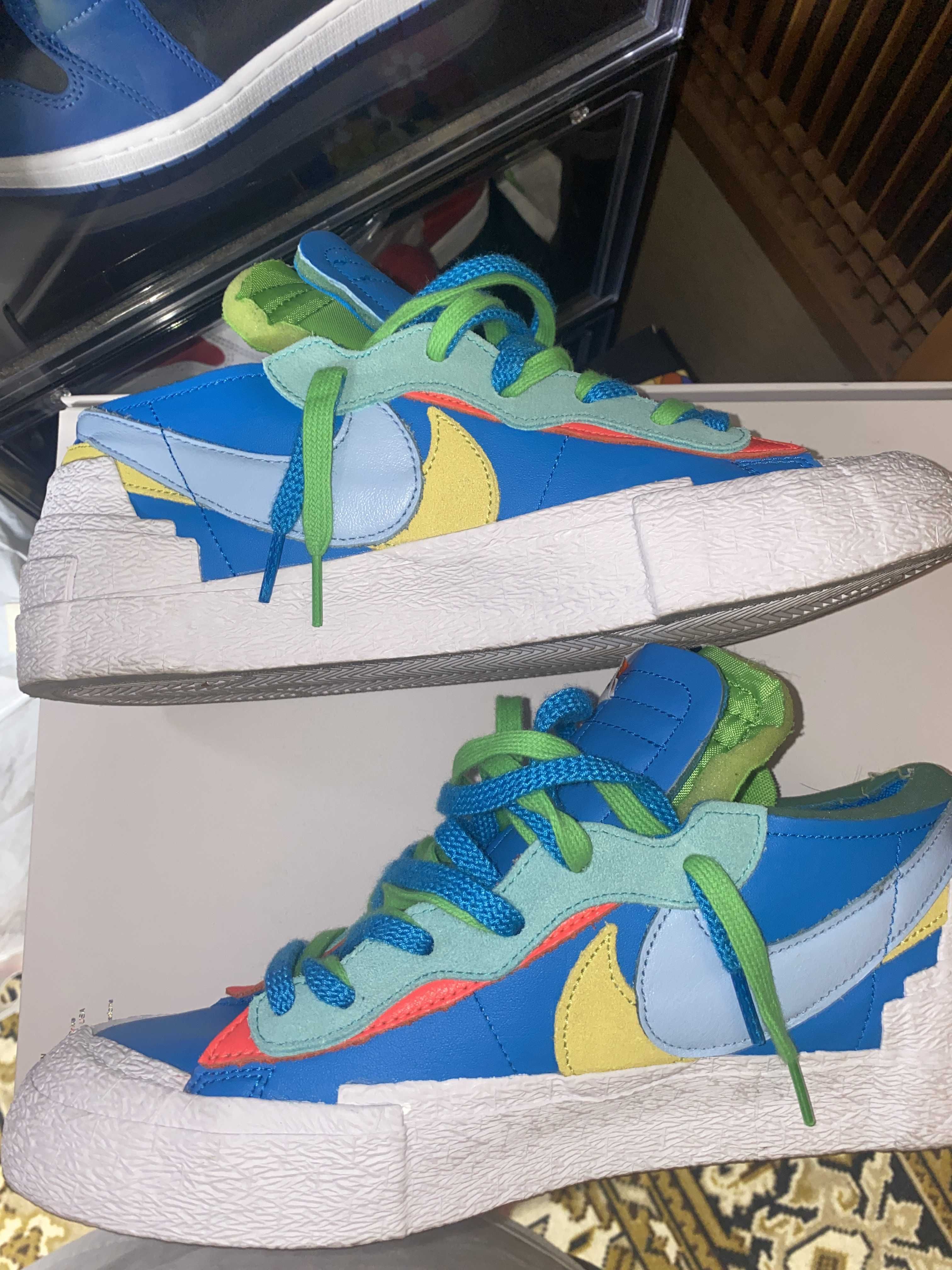 KAWS × sacai × Nike Blazer Low "Neptune Blue"