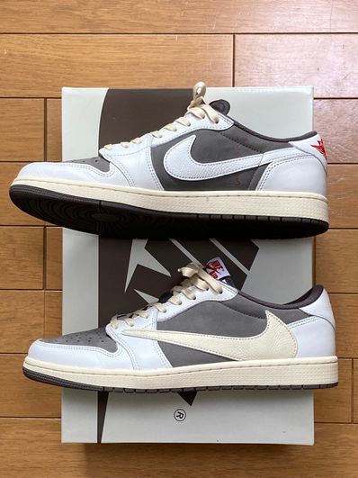 Travis Scott × Nike Air Jordan 1 Low OG SP "Reverse Mocha/Sail and Ridgerock"
