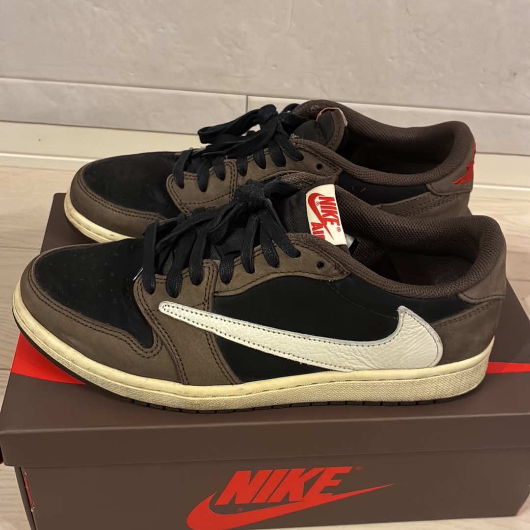 Travis Scott × Nike Air Jordan 1 Low OG SP-T "Black/Dark Mocha"