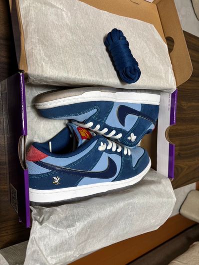 Why So Sad? × Nike SB Dunk Low "Coastal Blue/Speed Yellow-University Red"