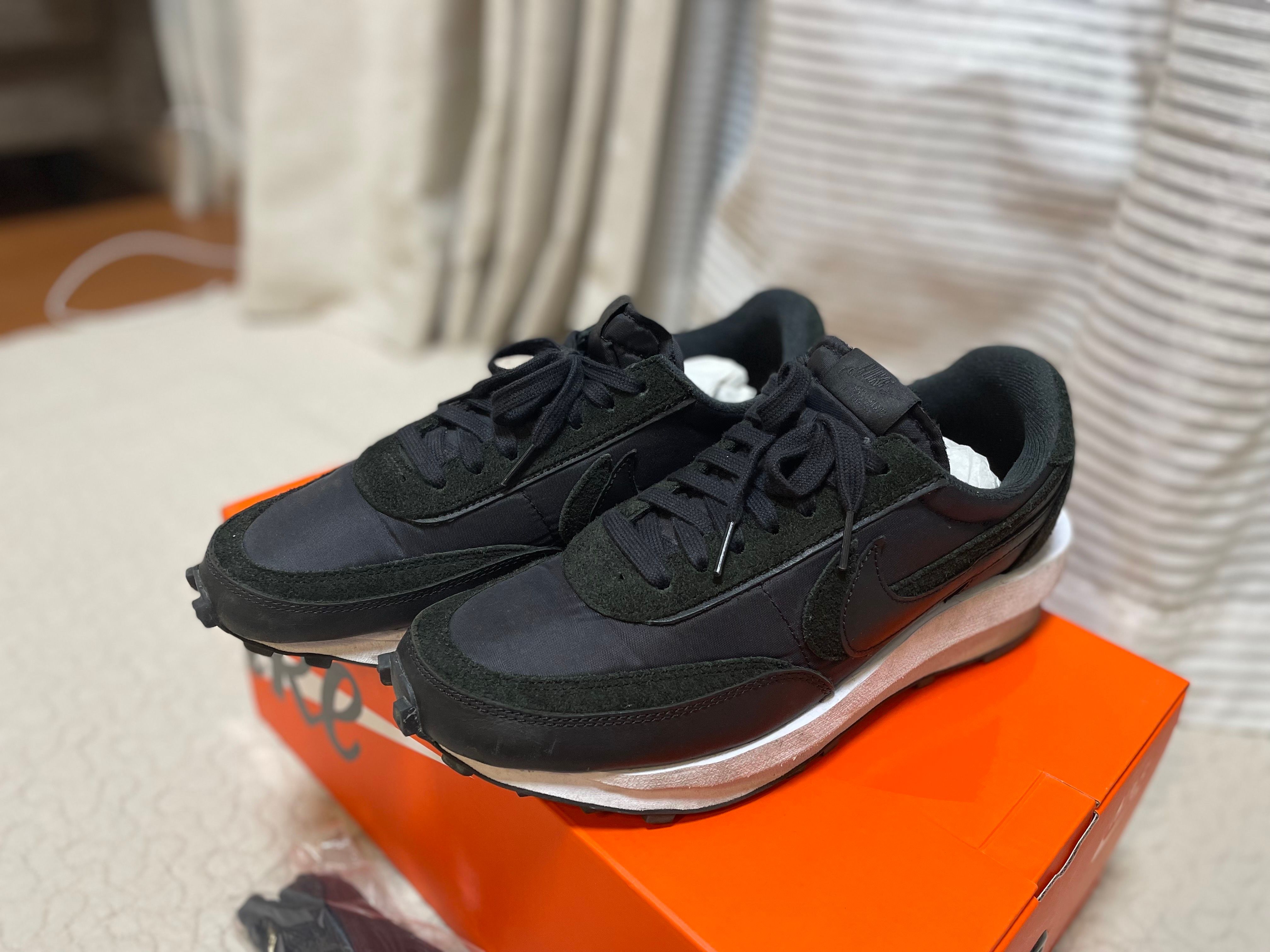 sacai × Nike LDV Waffle "Triple Black"