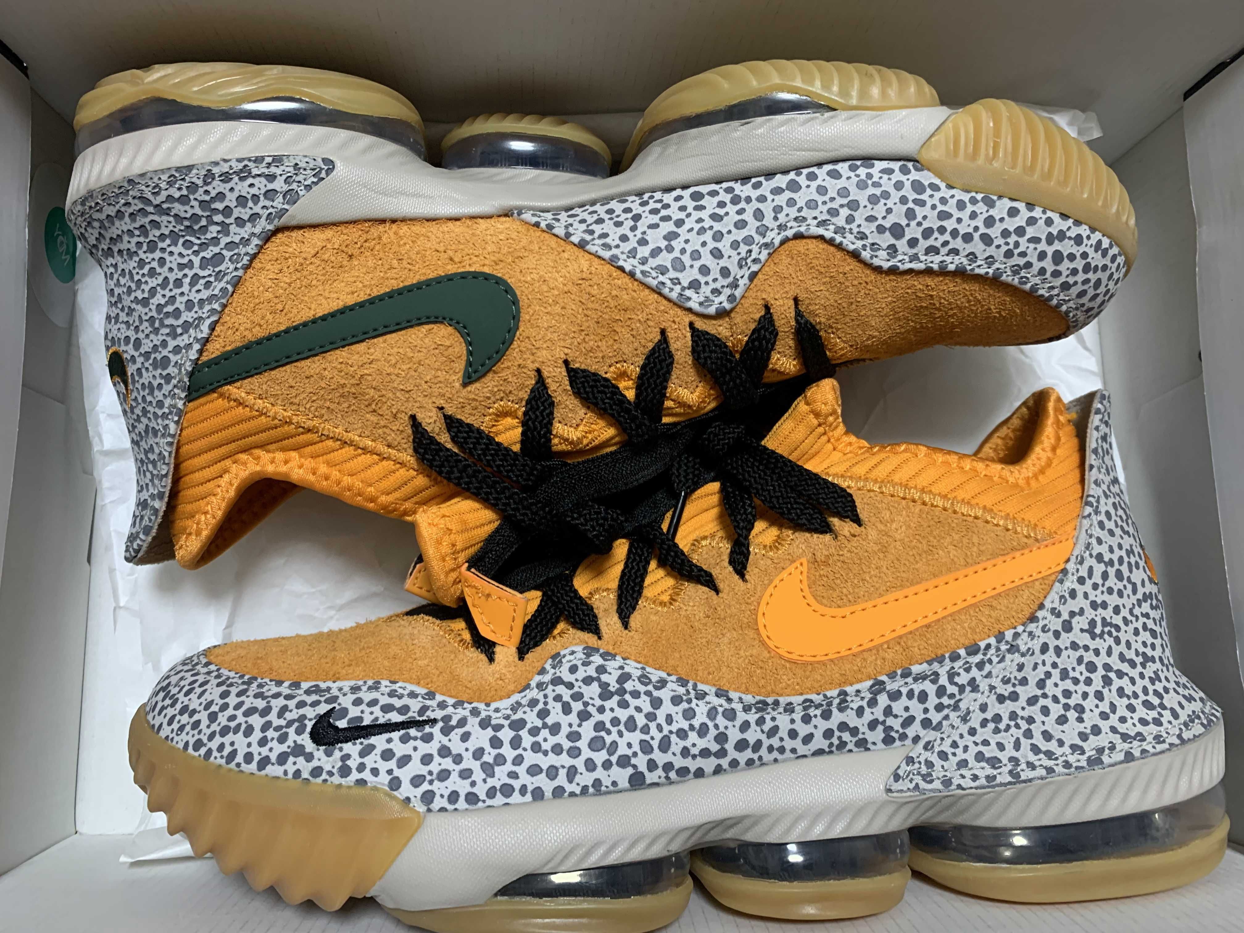 atmos × Nike LeBron 16 Low "Safari" (CD9471-800/CI3358-800)