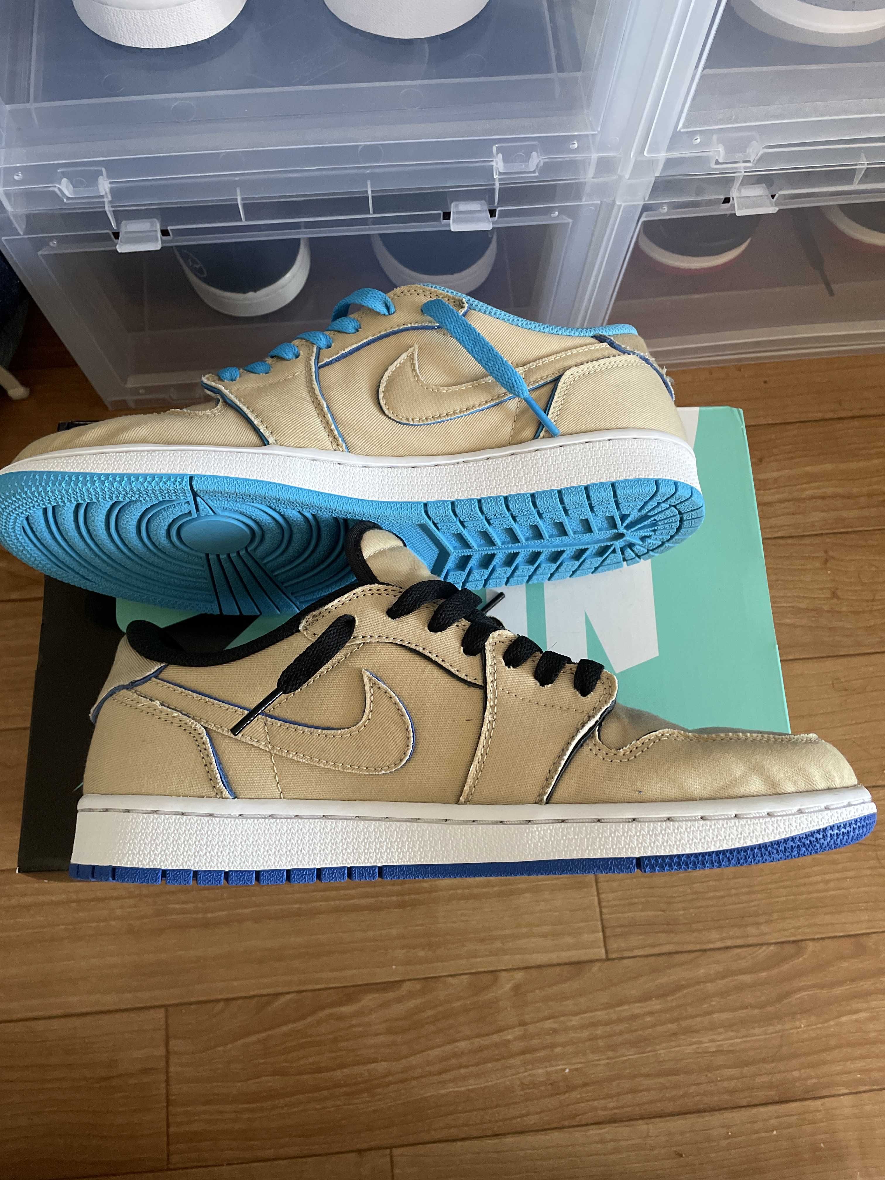 Nike SB Air Jordan 1 Low "Desert Ore/Royal Blue"