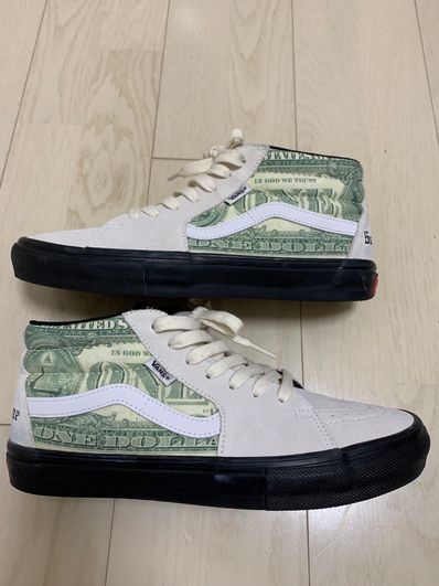 Supreme × Vans Dollar Skate Grosso Mid "White"