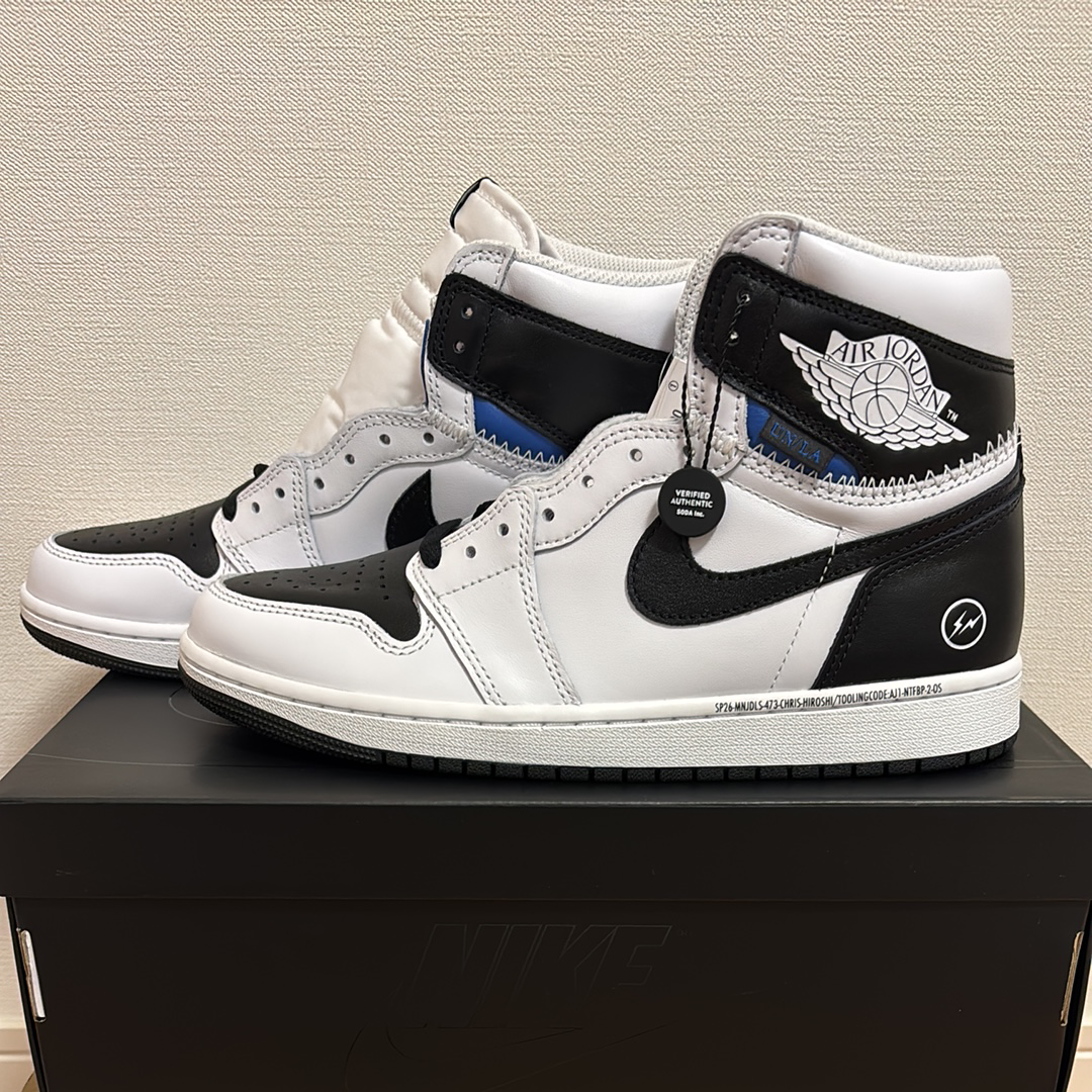 fragment design × UNION × Nike Air Jordan 1 Retro High OG "Black/White"