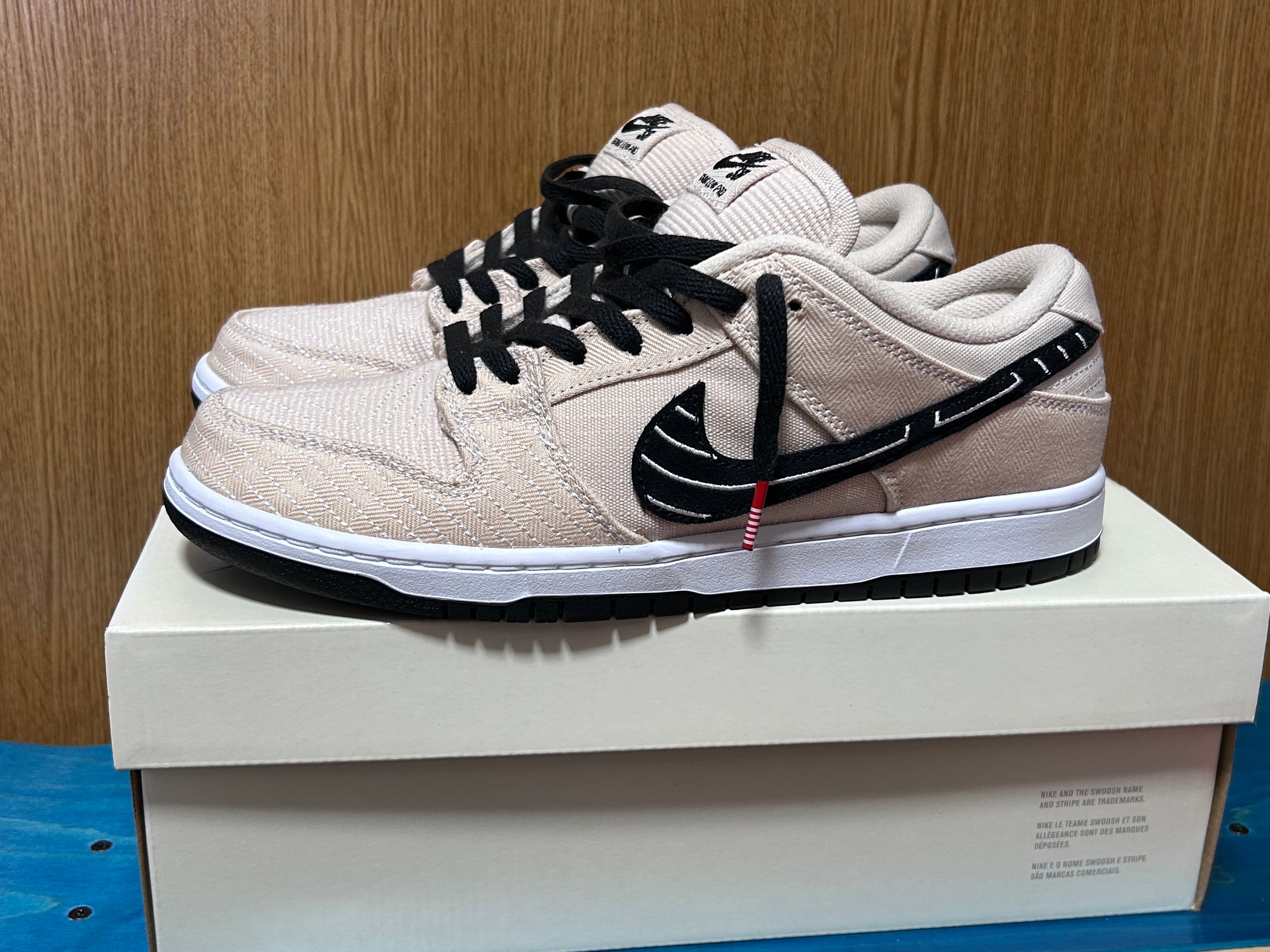 Albino & Preto × Nike SB Dunk Low Pro QS "Pearl White"