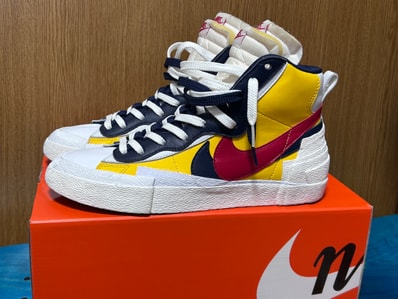 sacai × Nike Blazer Mid "Varsity Maize/Varsity Red"