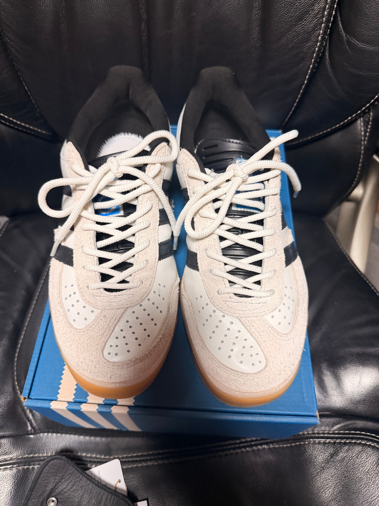 Bad Bunny × adidas Gazelle Indoor "Core White/Core Black/Gum"