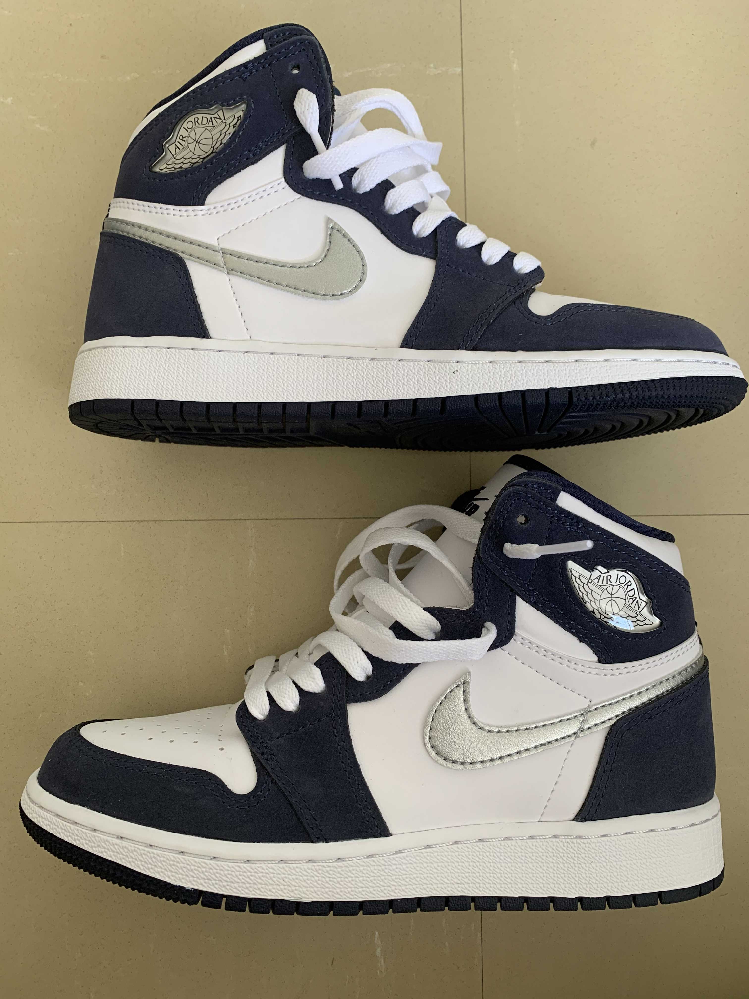 Nike GS Air Jordan 1 High OG CO.JP "Midnight Navy" (2020)(ブリーフケースなし)