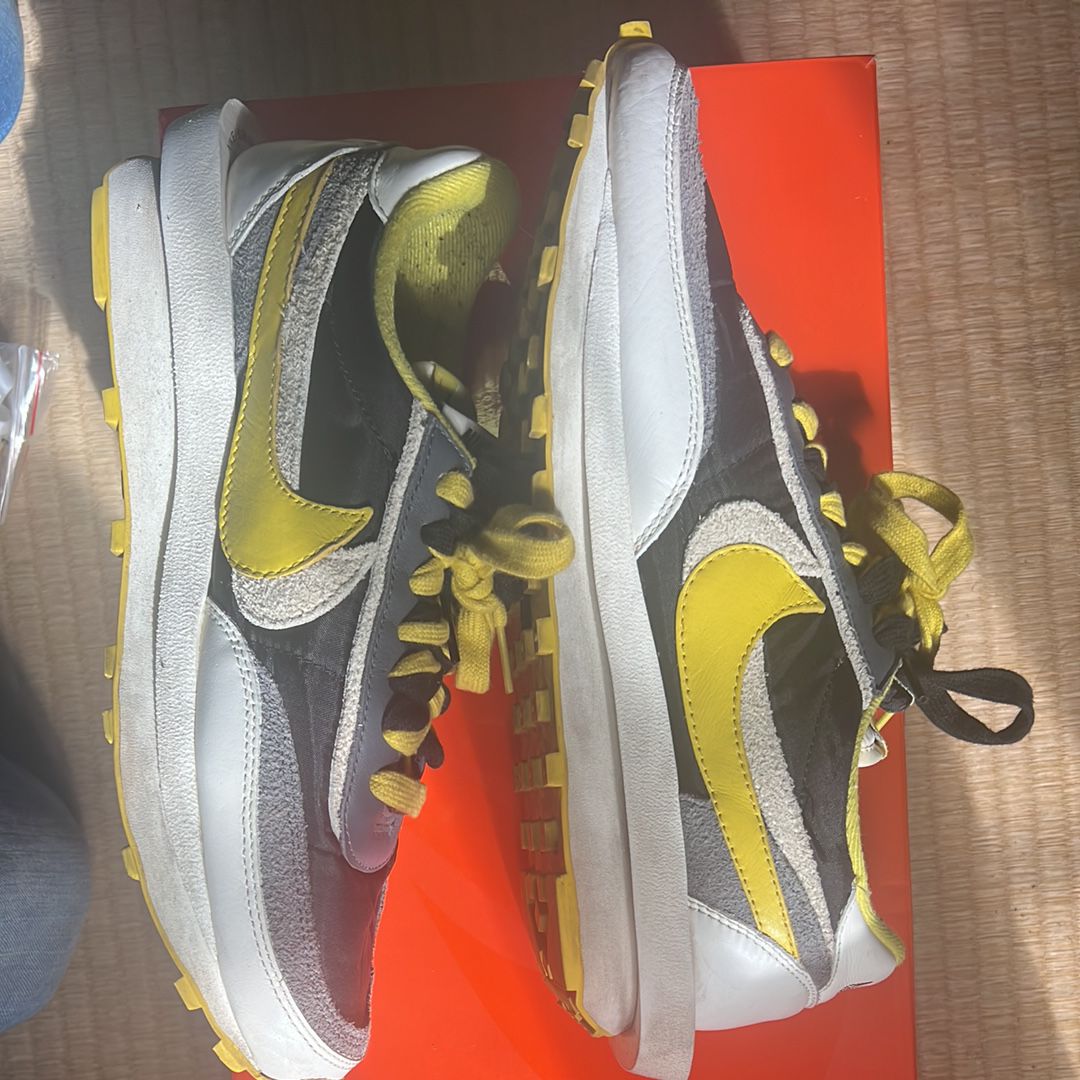 UNDERCOVER × sacai × Nike LD Waffle "Black/Sail-Dark Grey-Bright Citron"