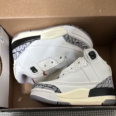 Nike TD Air Jordan 3 Retro "White Cement Reimagined"