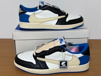 Travis Scott × fragment design × Nike Air Jordan 1 Low OG SP "Military Blue"