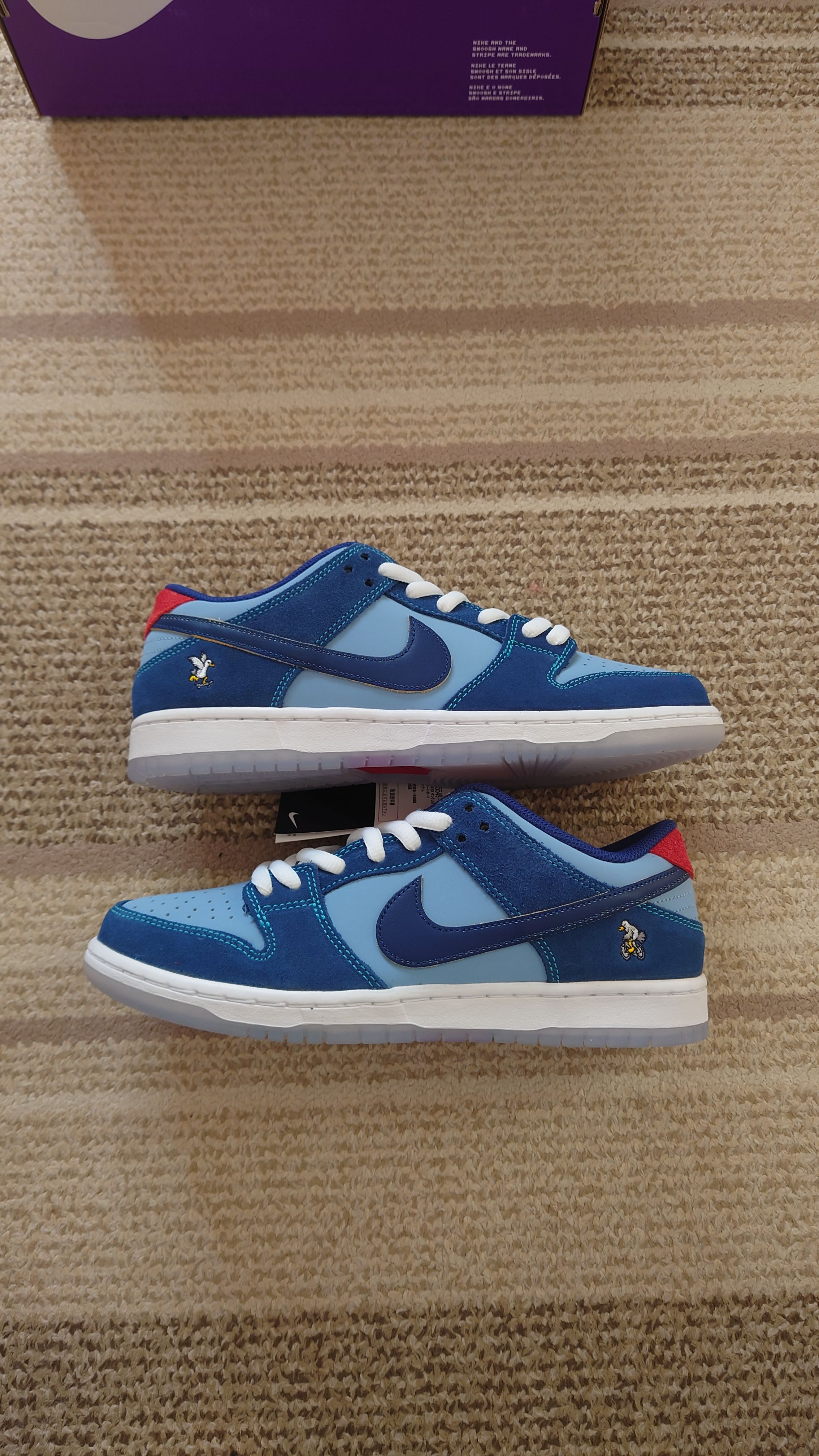Why So Sad? × Nike SB Dunk Low "Coastal Blue/Speed Yellow-University Red"
