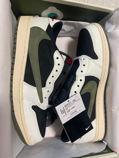 Travis Scott × Nike Women's Air Jordan 1 Low OG "Medium Olive"