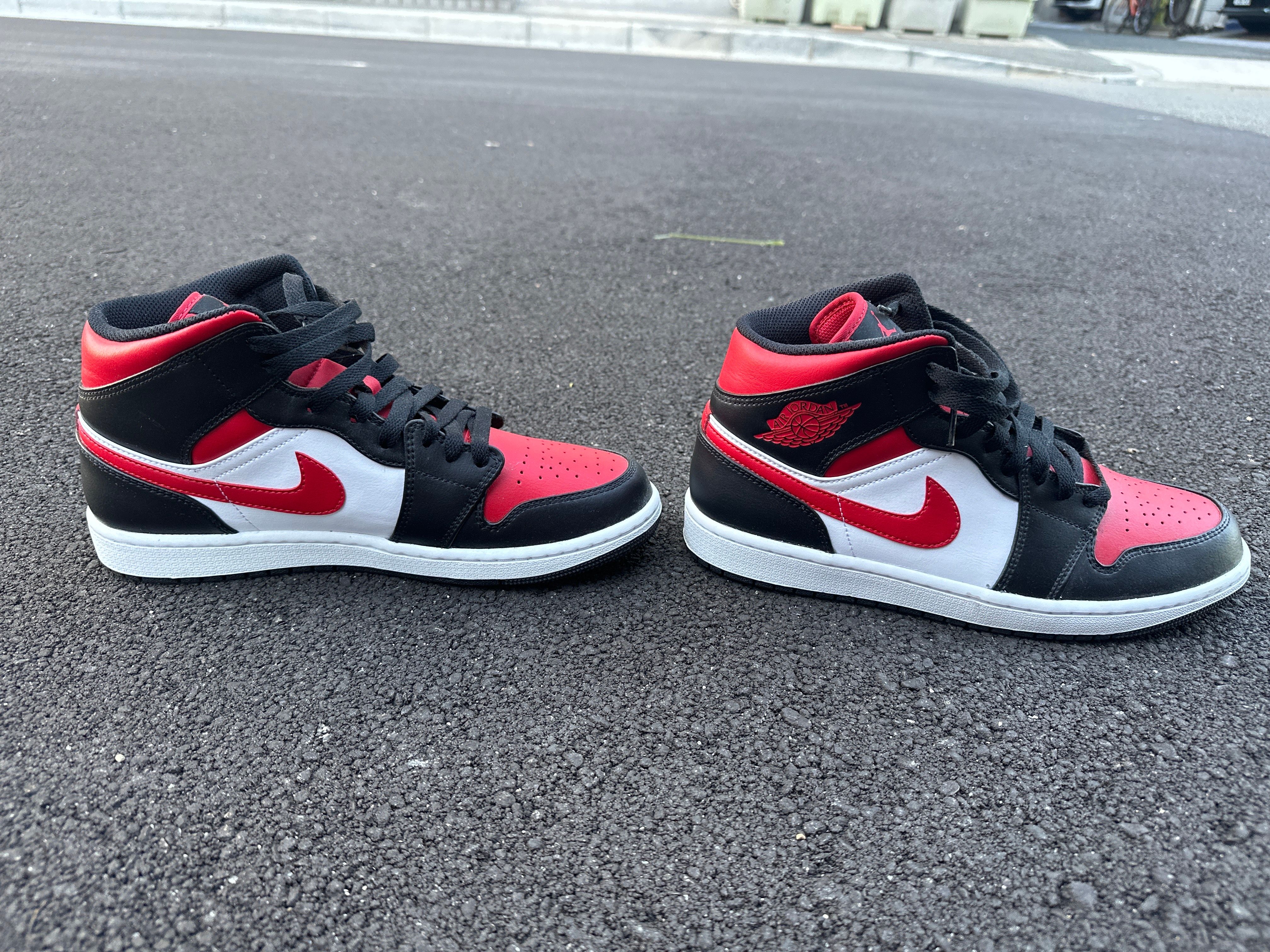 Nike Air Jordan 1 Mid "Black/Gym Red/White"