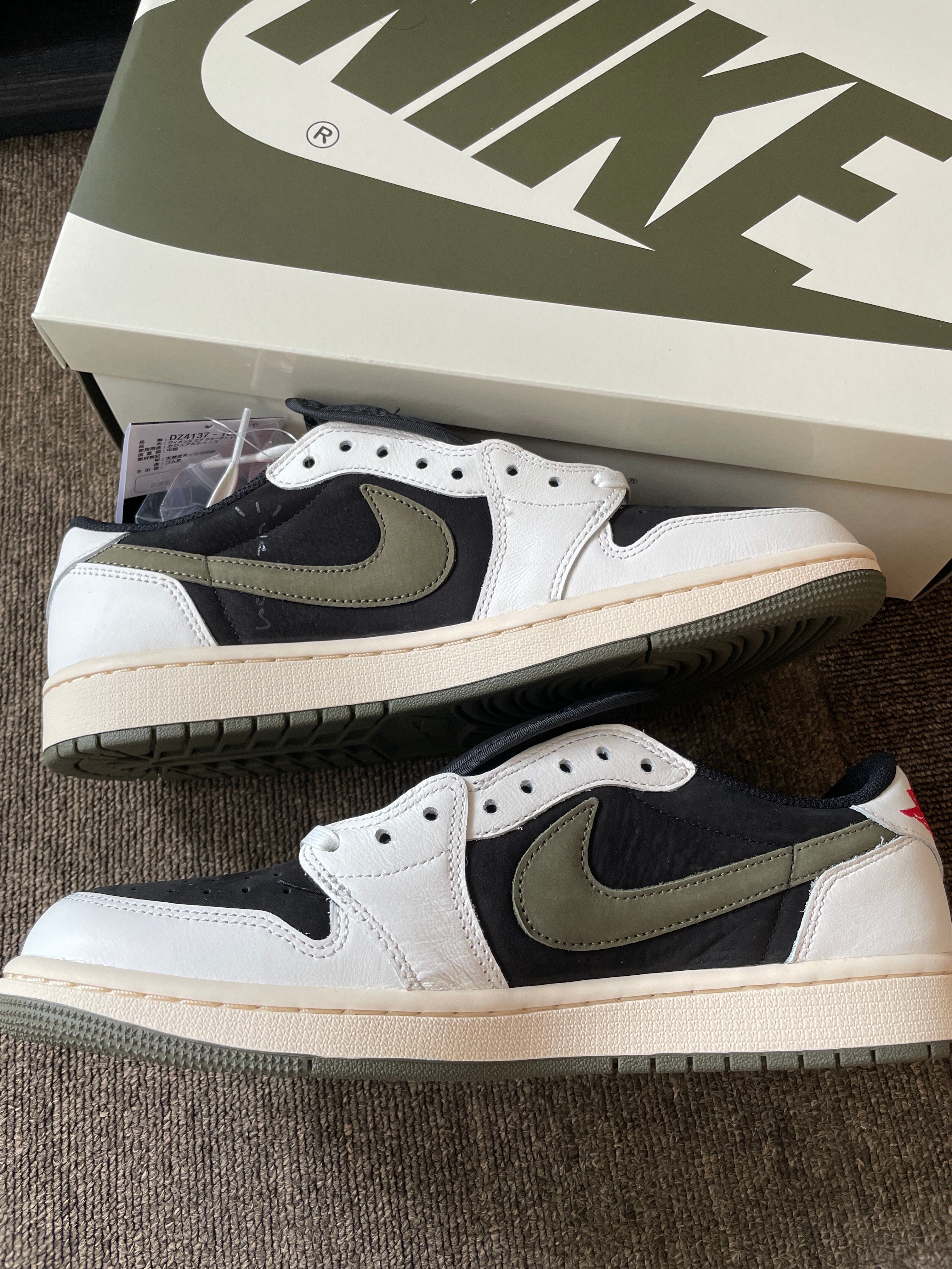 Travis Scott × Nike Women's Air Jordan 1 Low OG "Medium Olive"