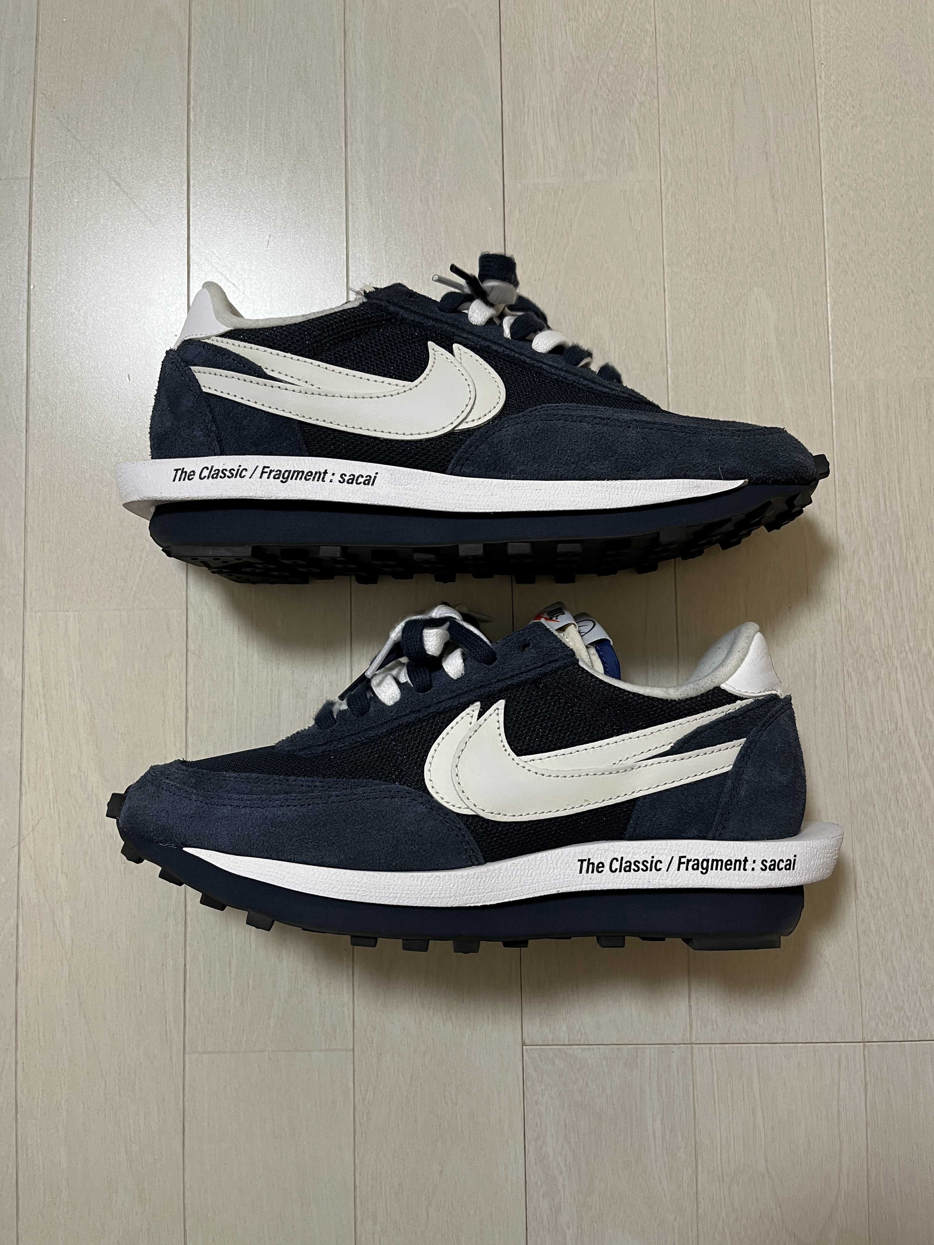 Fragment × sacai × Nike LD Waffle "Blackended Blue"