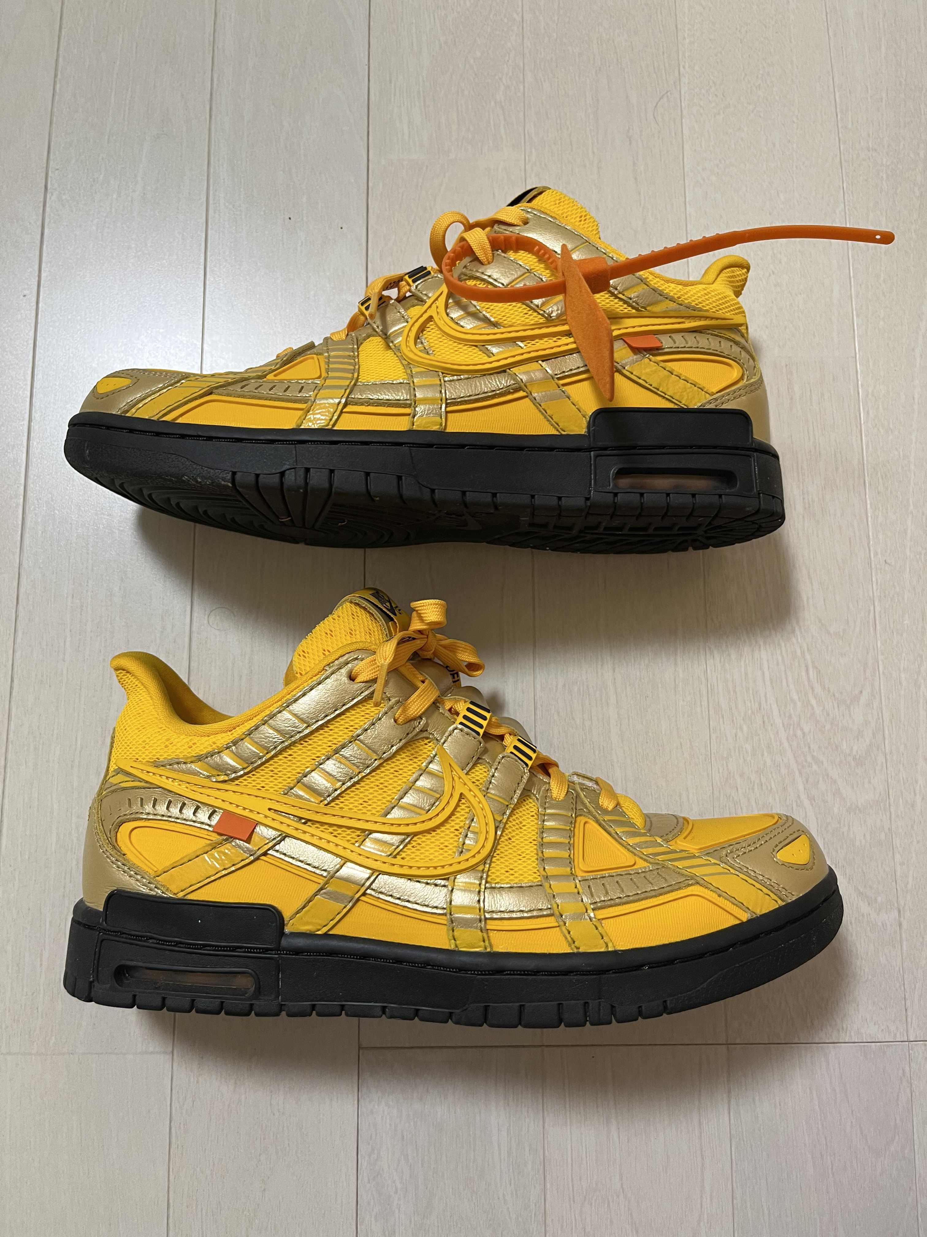 Off-White × Nike Air Rubber Dunk "University Gold"