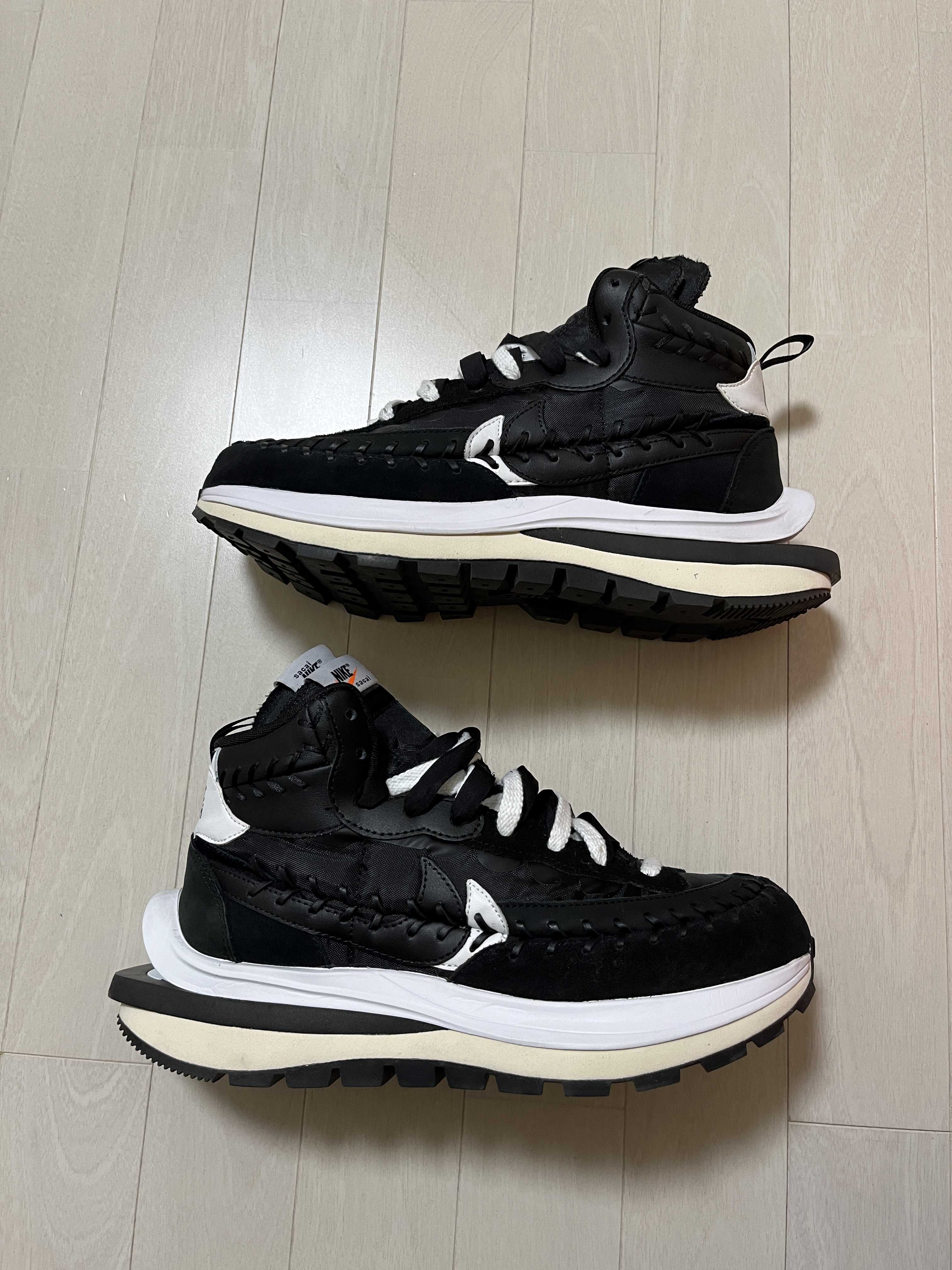 Jean-Paul Gaultier × sacai × Nike Vapor Waffle "Black/Black-White"