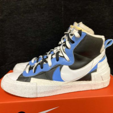 sacai × NIKE BLAZER MID "BLACK / BLUE"