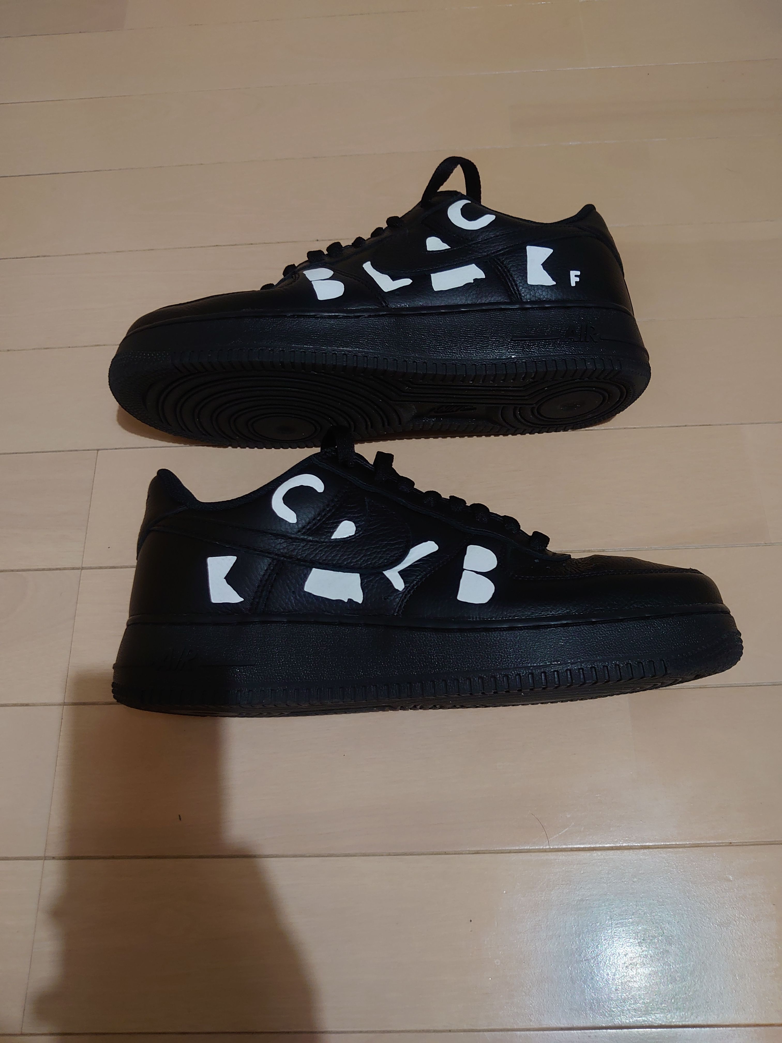 BLACK COMME des GARCONS × Nike Air Force 1 Low Retro "Black"