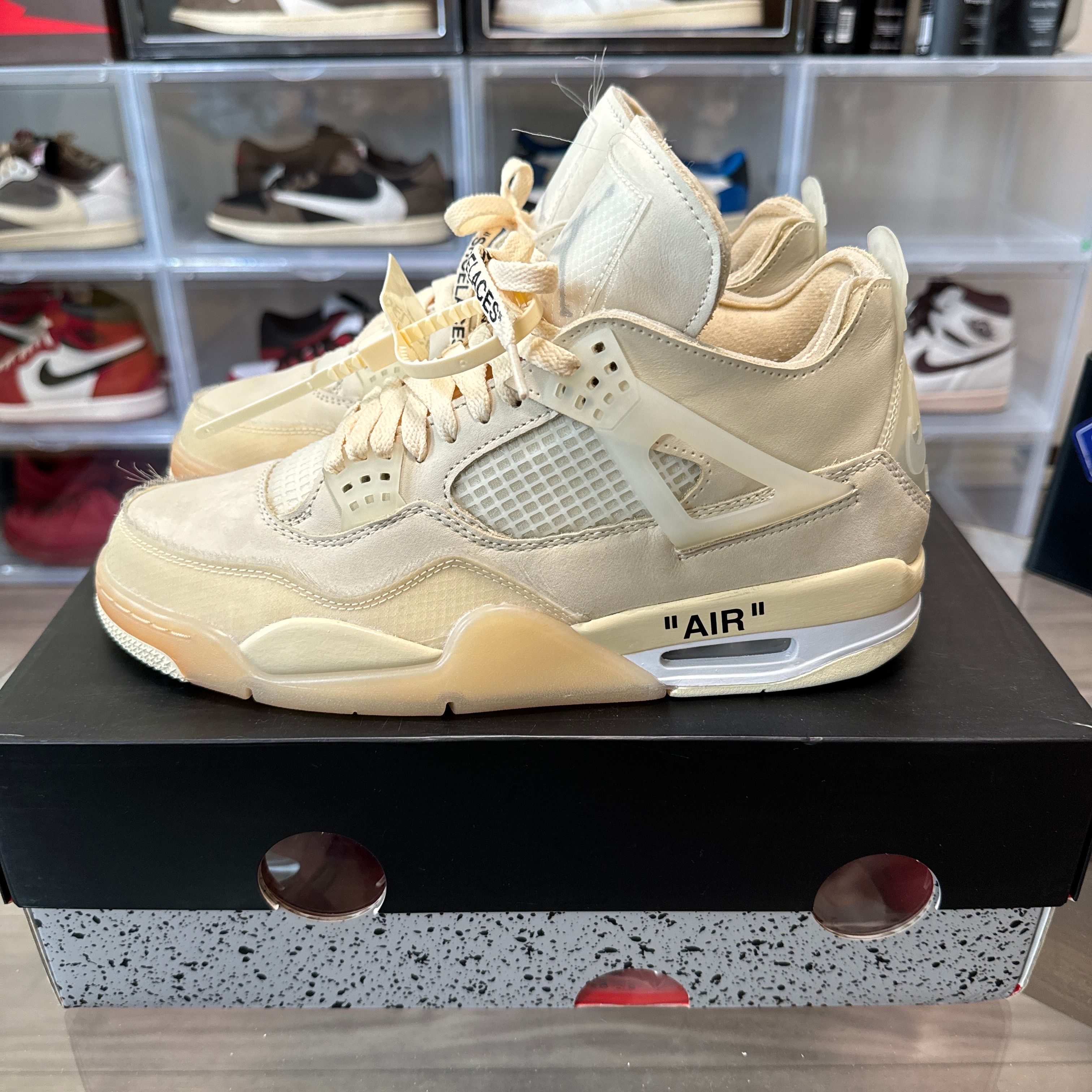 Off-White × Nike Women's Air Jordan 4 SP "Sail"