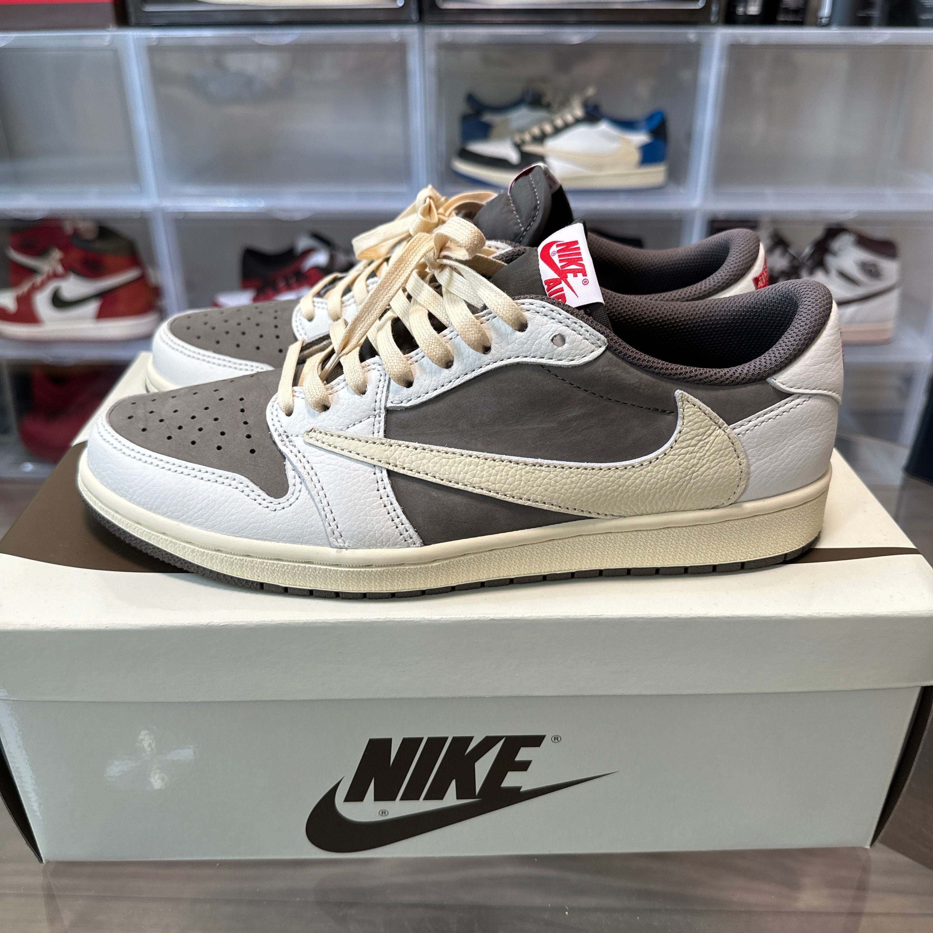 Travis Scott × Nike Air Jordan 1 Low OG SP "Reverse Mocha/Sail and Ridgerock"