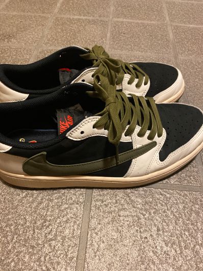 Travis Scott × Nike Women's Air Jordan 1 Low OG "Medium Olive"