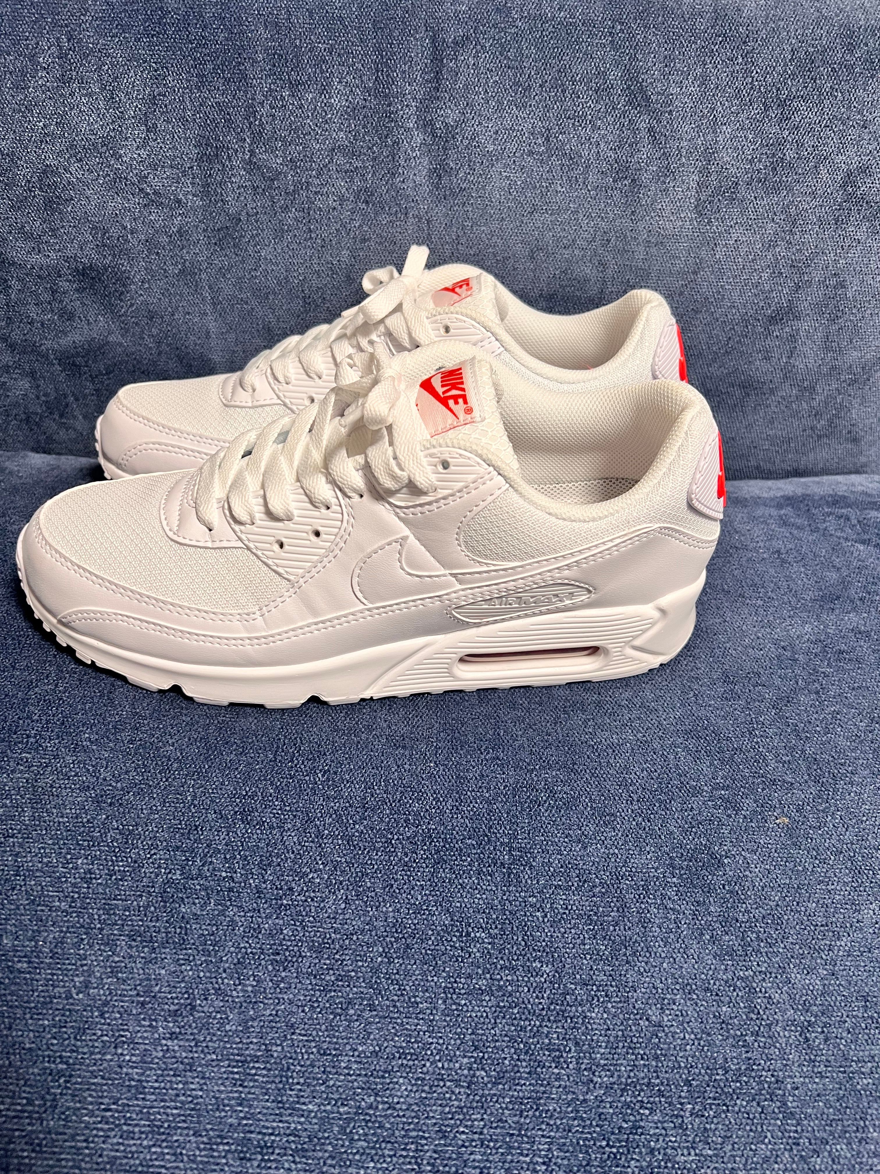 Nike Air Max 90 "White/Light Crimson/White"