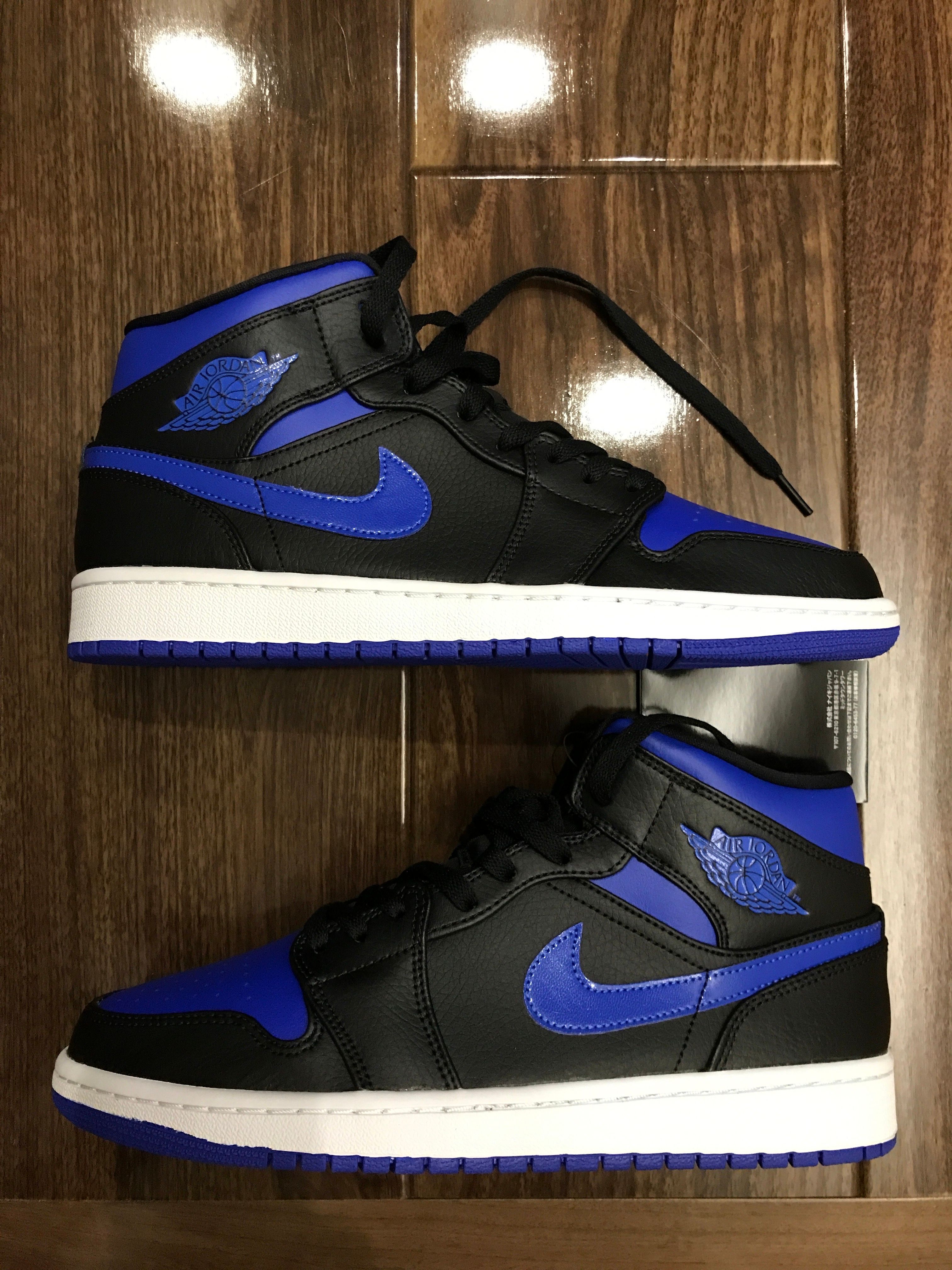 NIKE AIR JORDAN 1 MID "BLACK/BLUE"